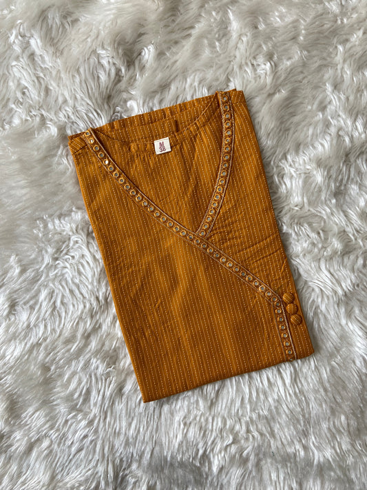 Pure Cotton Katha Details Short Kurti