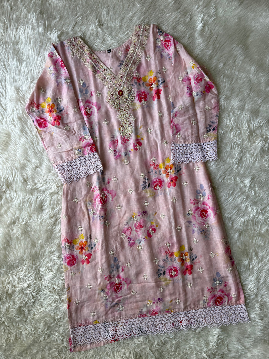Mul Cotton Kurti Sharara Dupatta Set