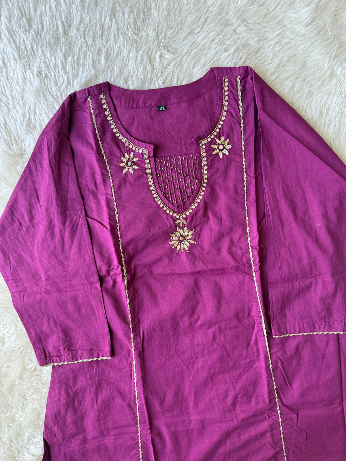 Premium Cotton Kurti Plazo Dupatta Set