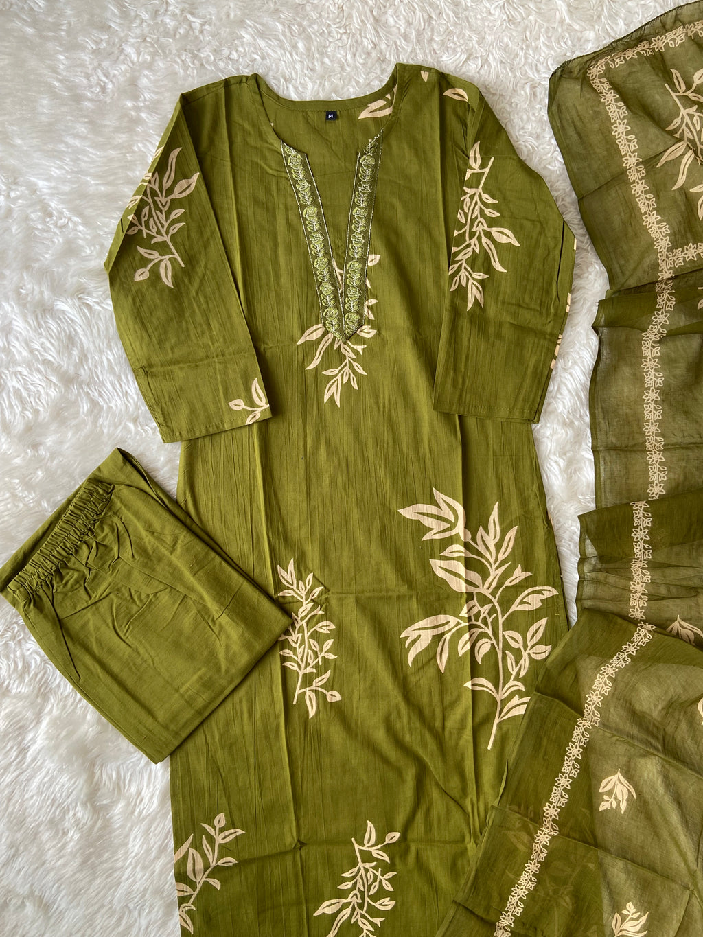 Budget Friendly Kurti Pant Dupatta Set