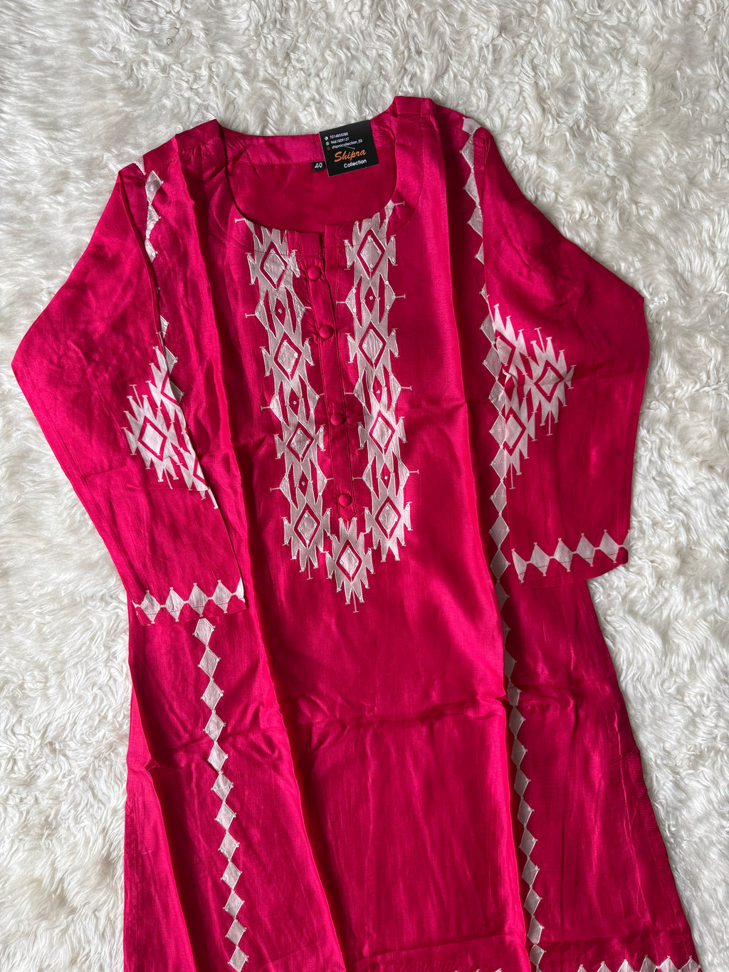 Butter Silk Kurti Pant Dupatta Set