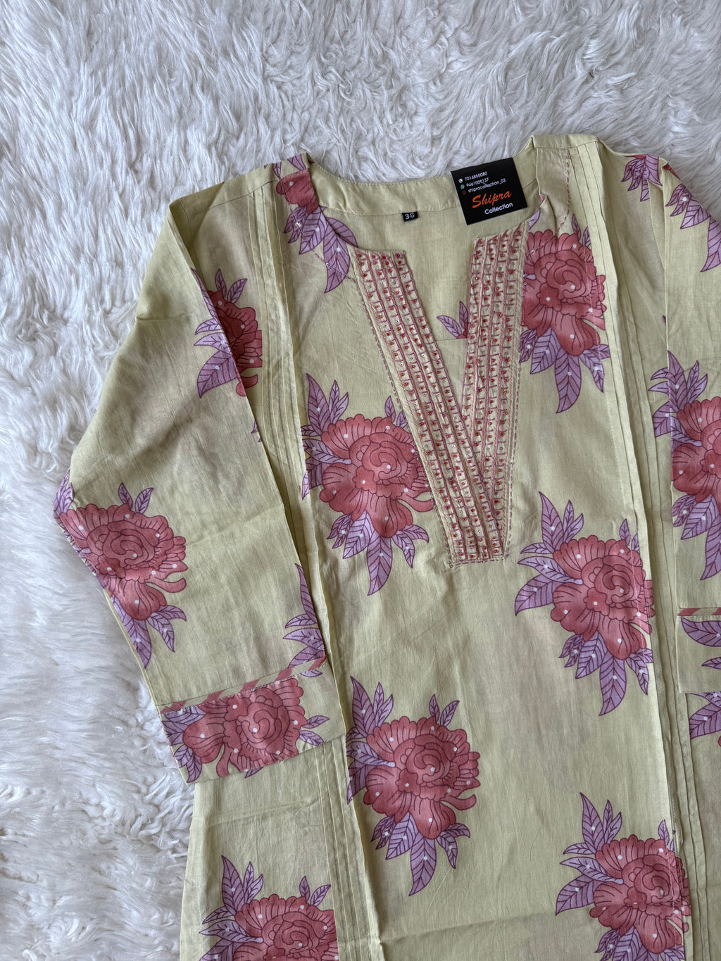 Premium Cotton Kurti Pant Dupatta Set