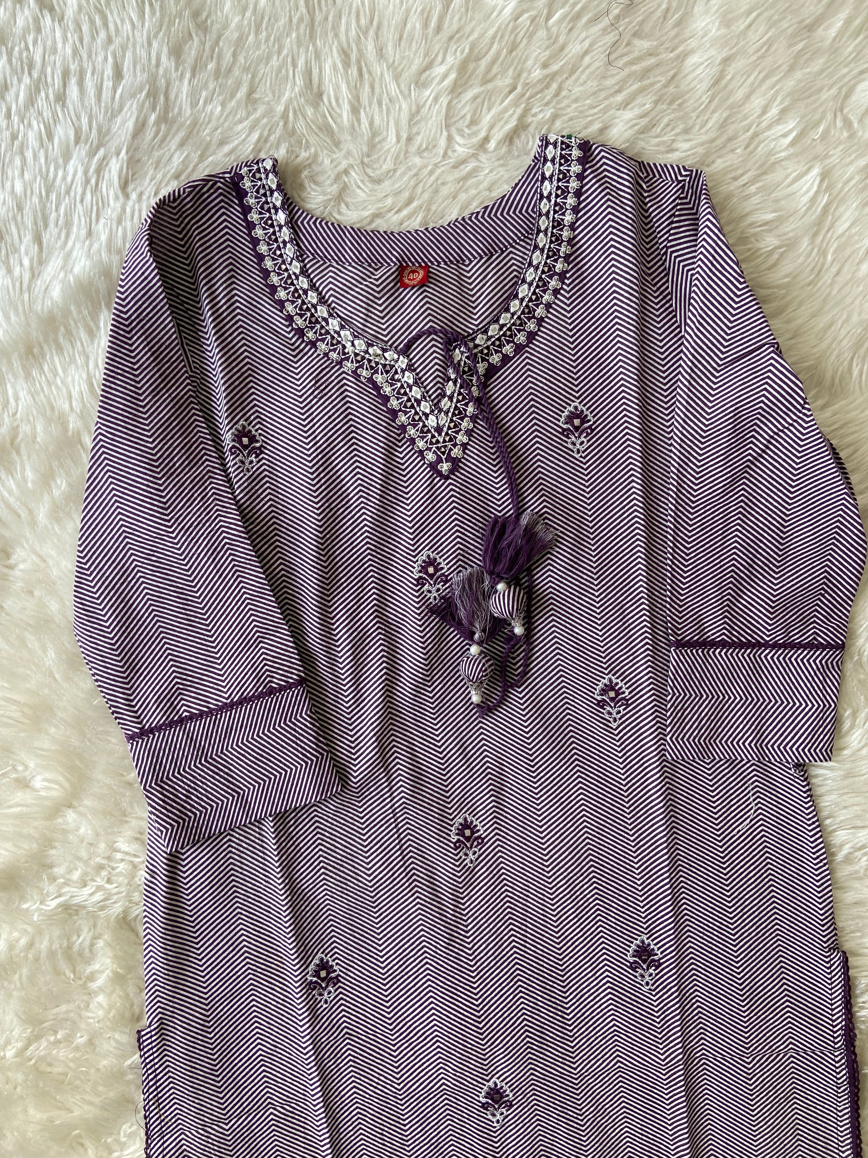 Pure Cotton Kurti Pant Set
