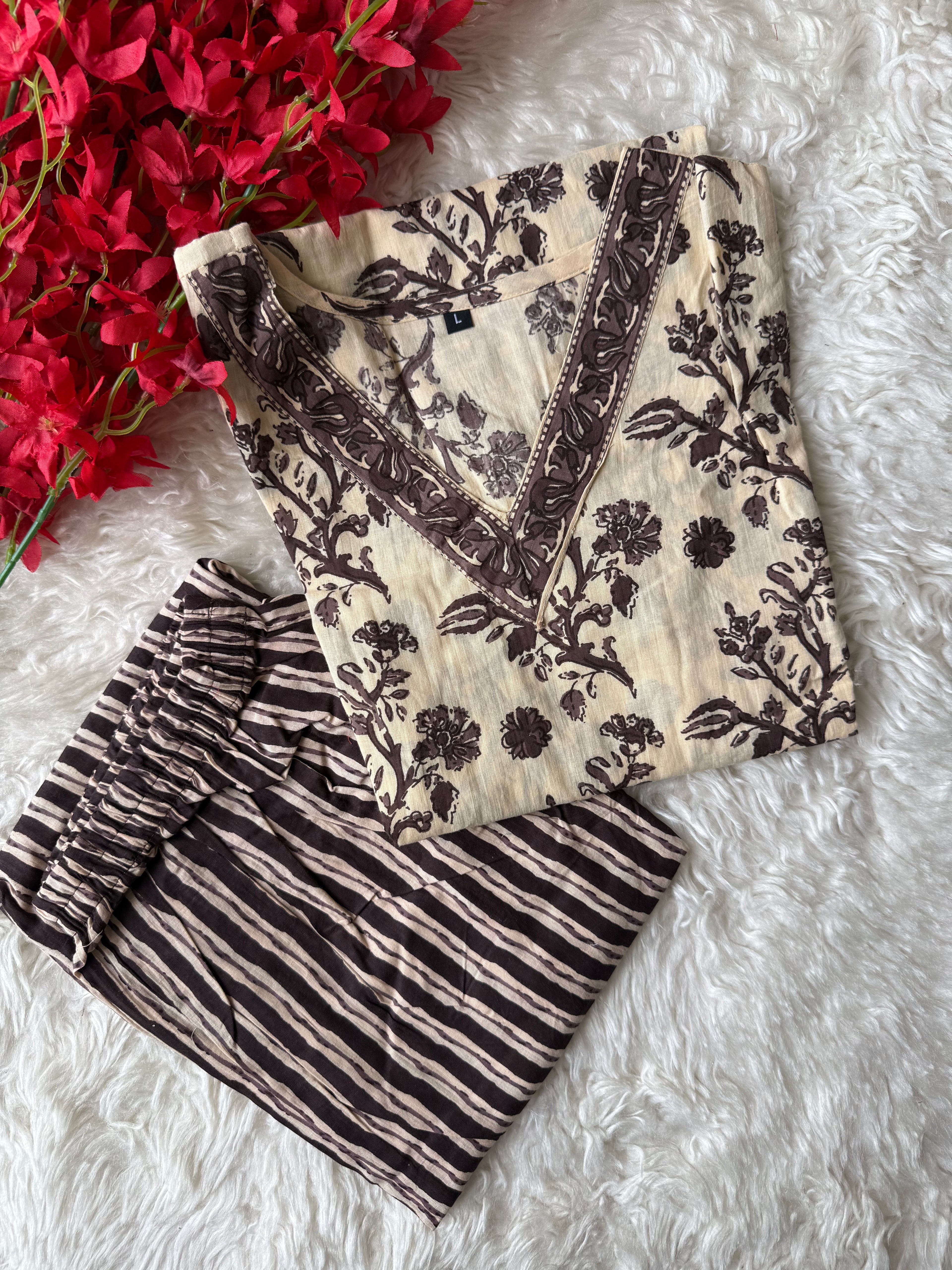 Cotton Kurti Pant Set