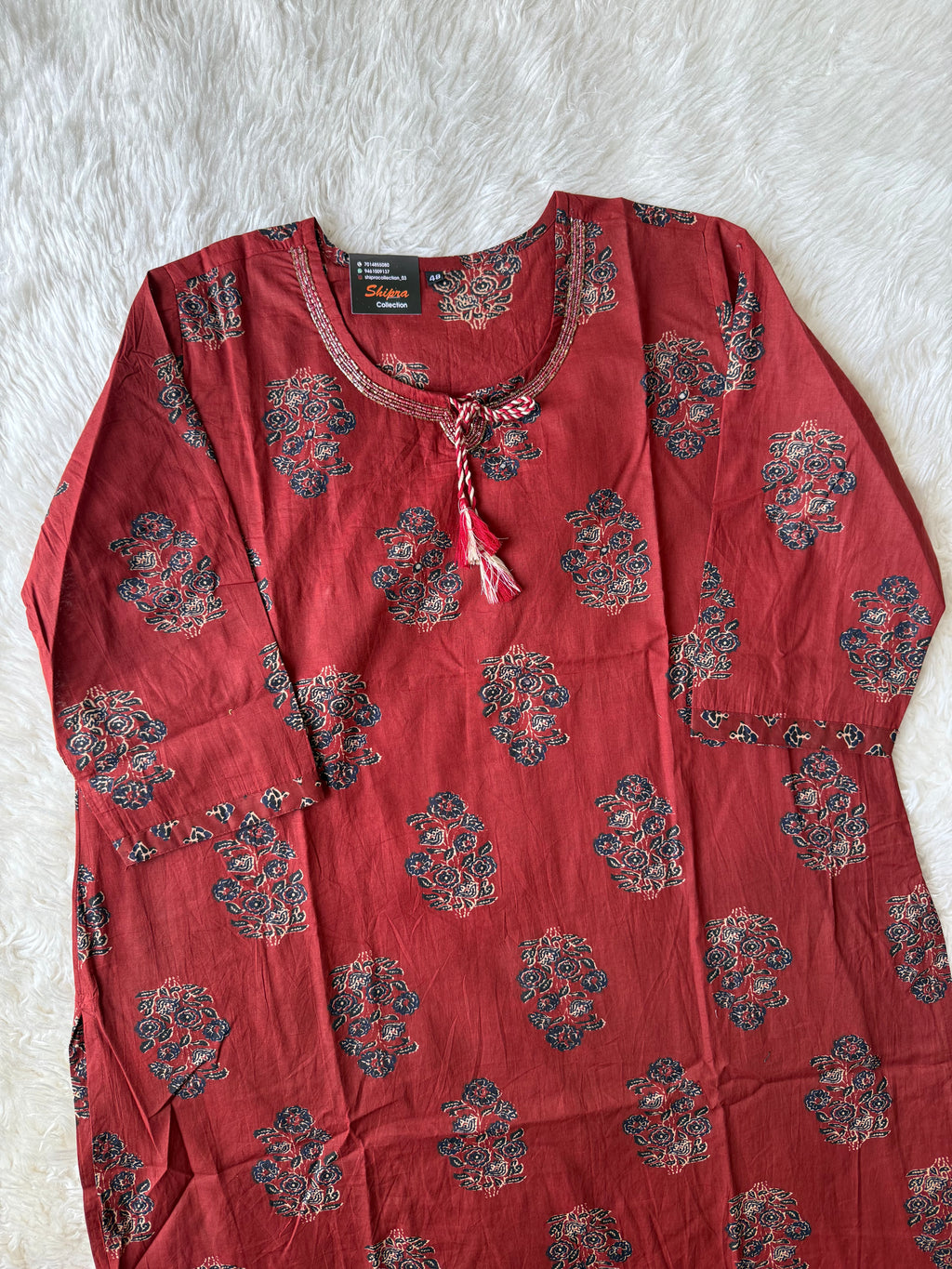 Pure Cotton Kurti Pant Dupatta Set