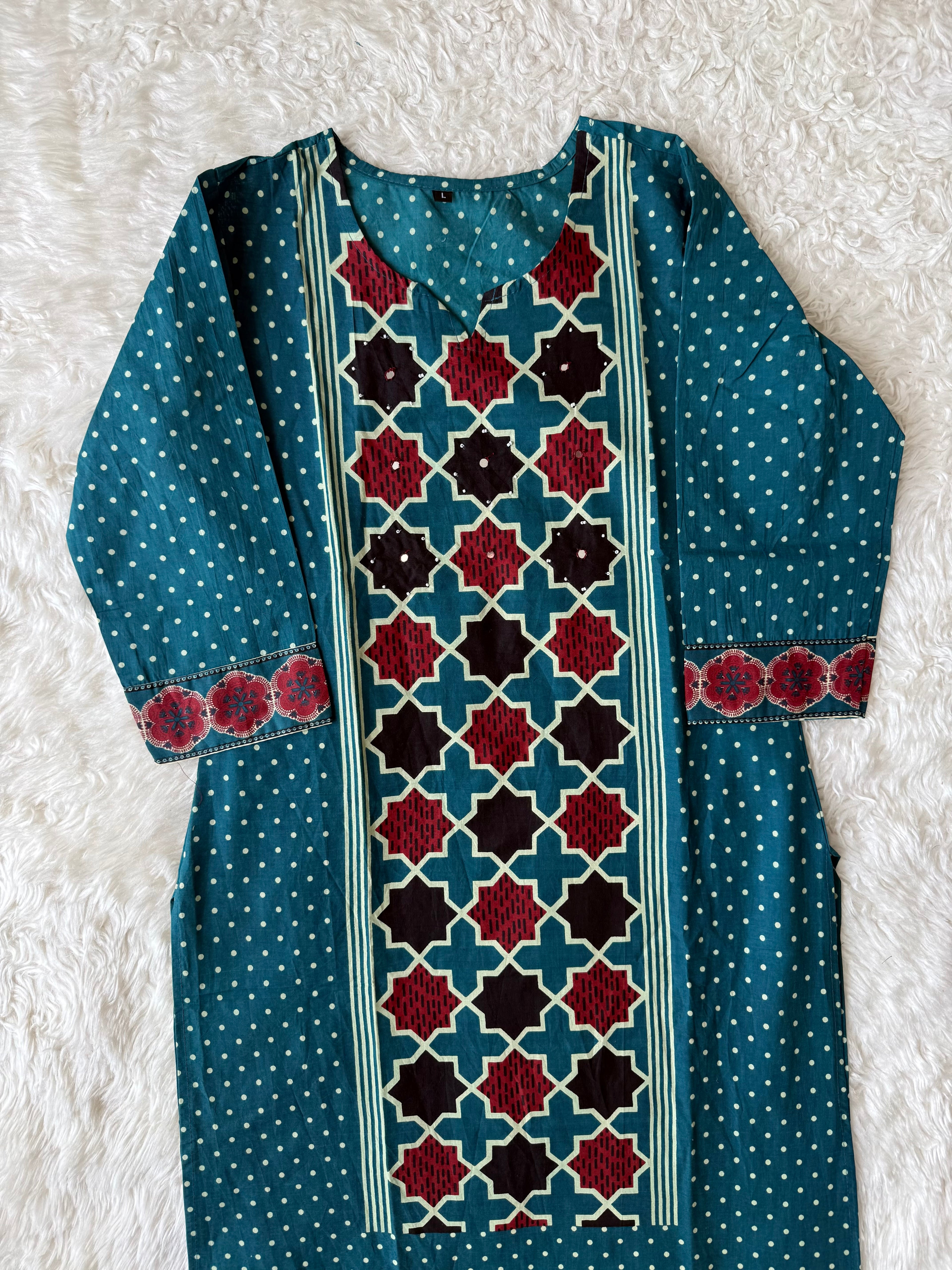 Budget Friendly Kurti Pant Dupatta Set