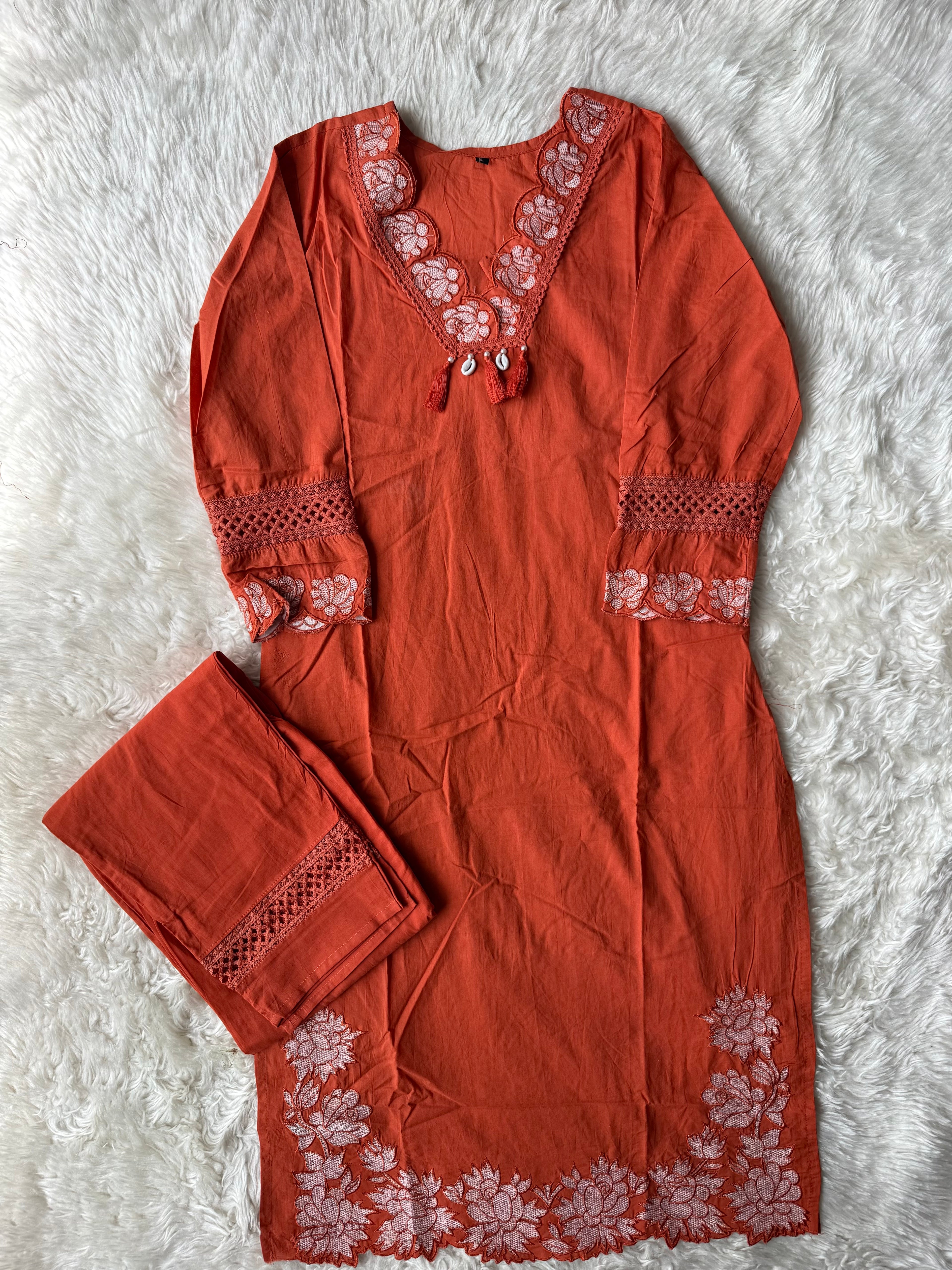 Cotton Kurti Pant Set