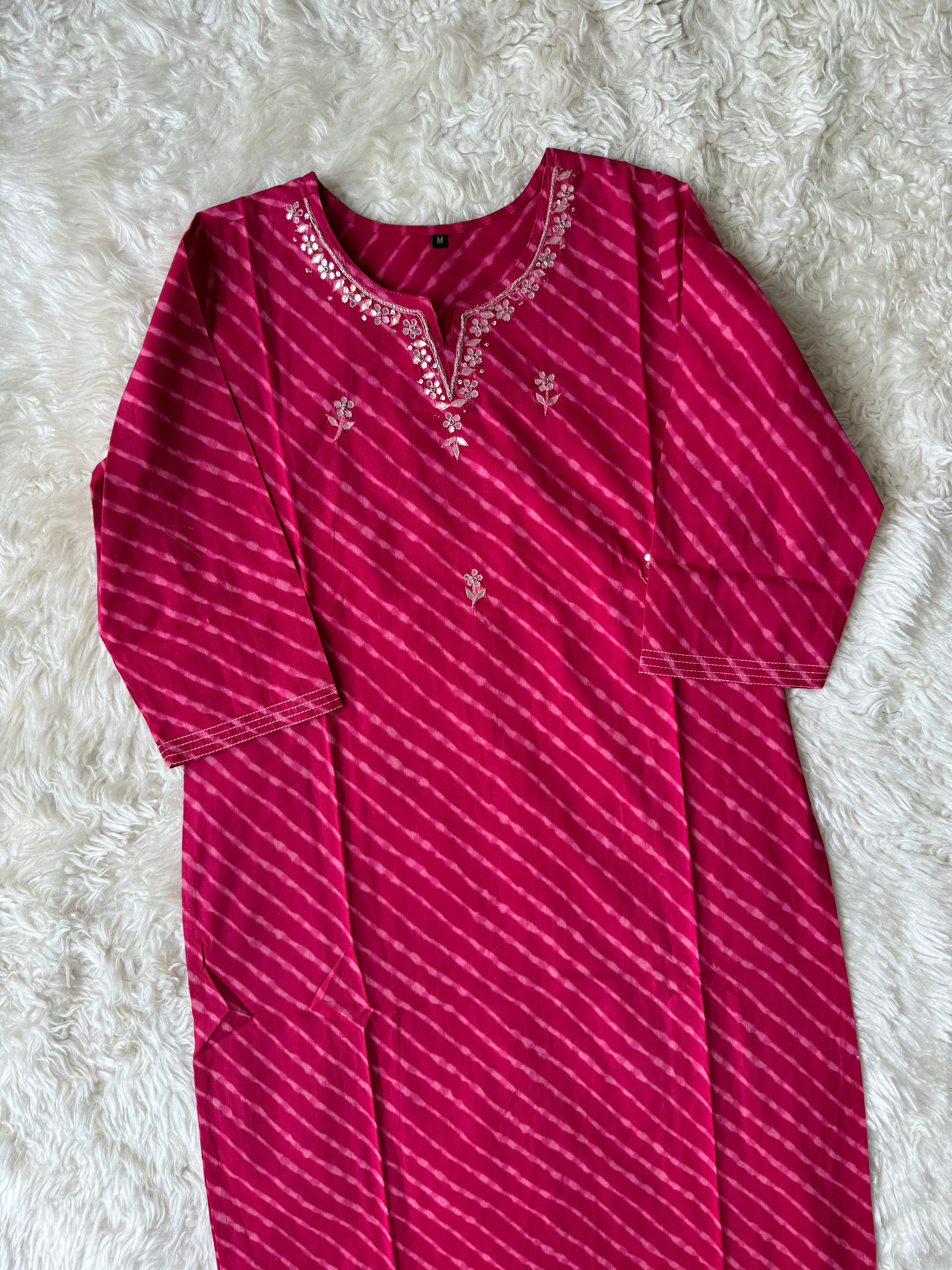 Premium Cotton Lehariya Set