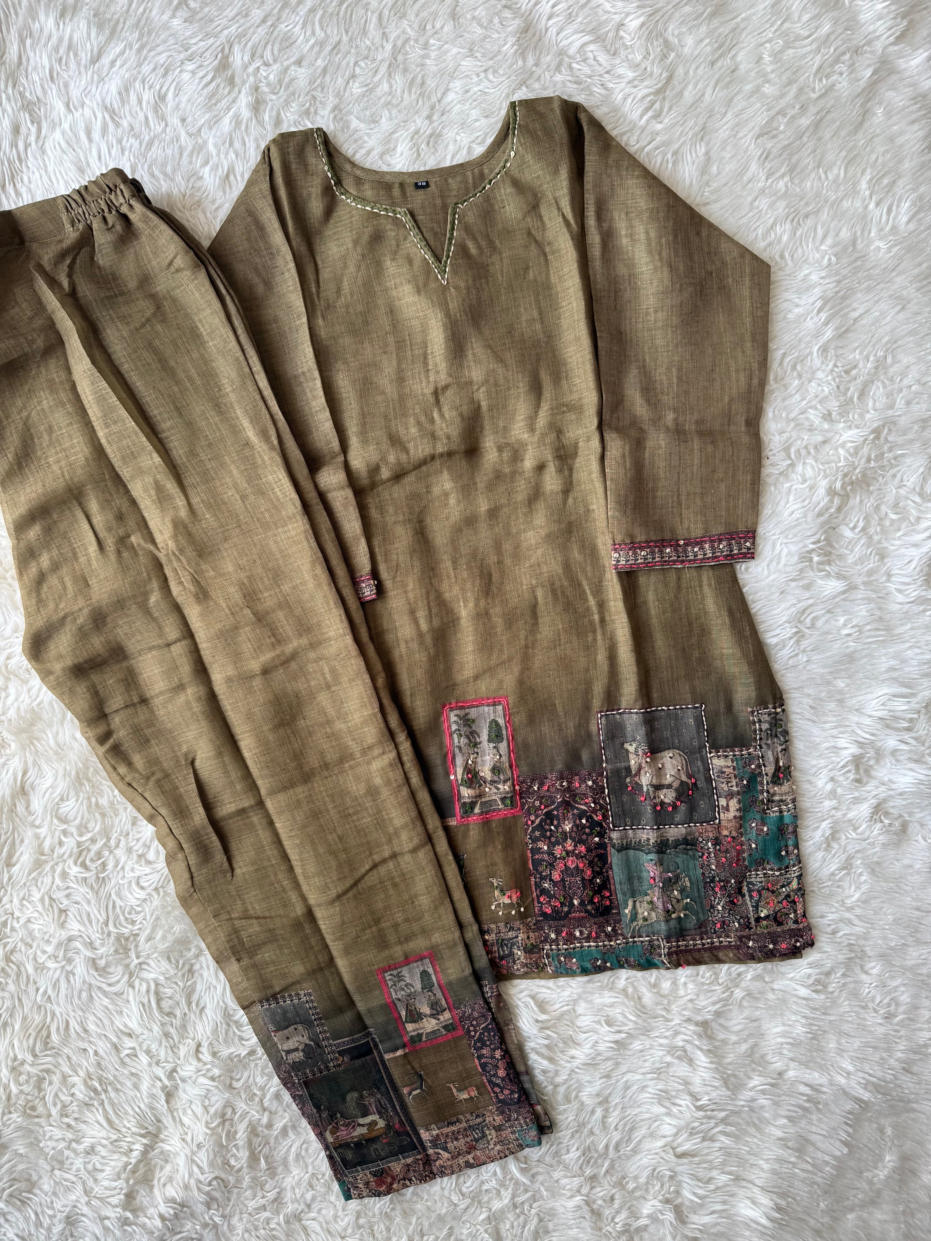 Chanderi Silk Co-ord Set