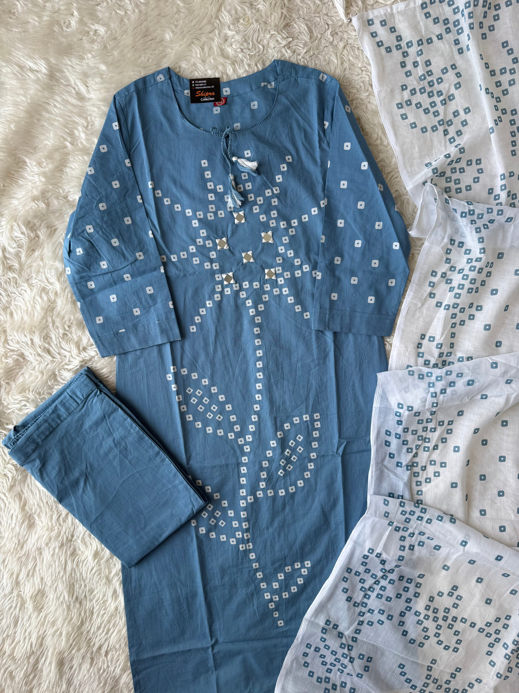 Budget Friendly Kurti Pant Dupatta Set