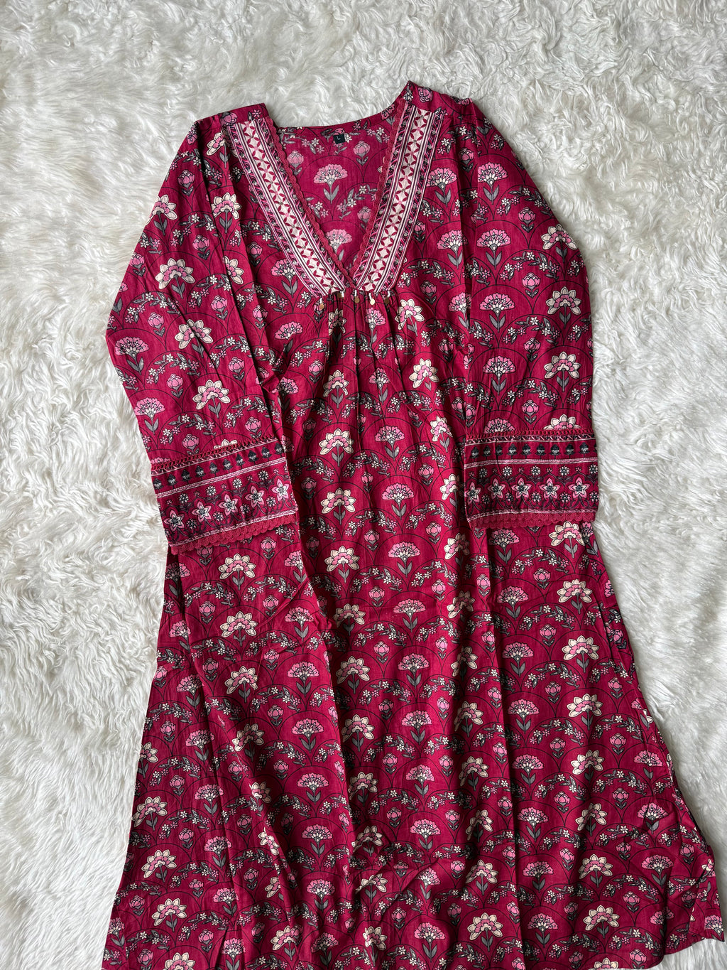 Budget Friendly Kurti Pant Dupatta Set