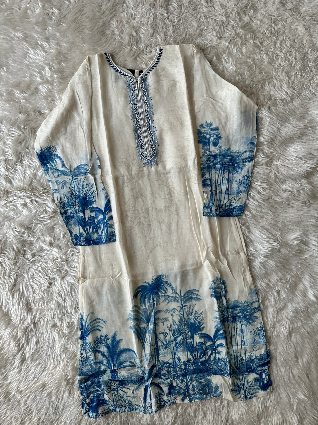 Pure Linen Kurti Pant Set