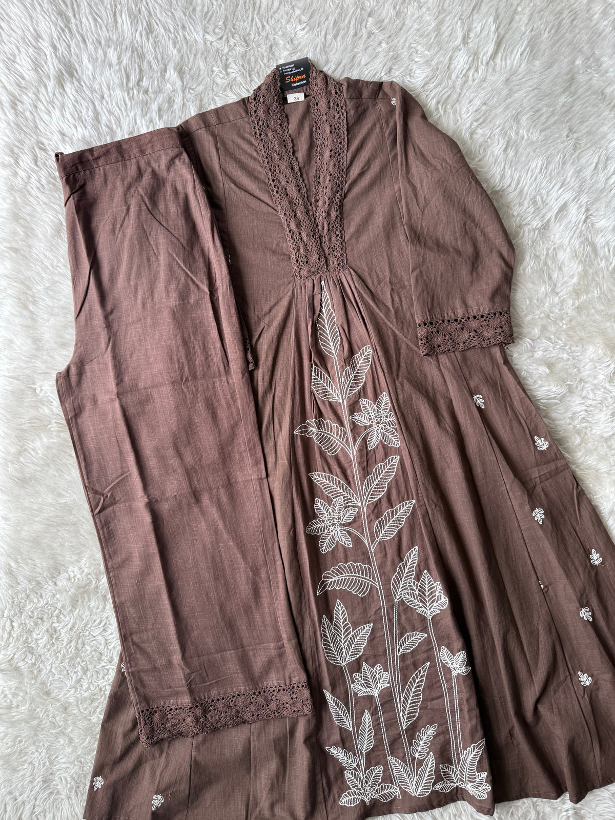 Khadi Cotton Kurti Pant Set