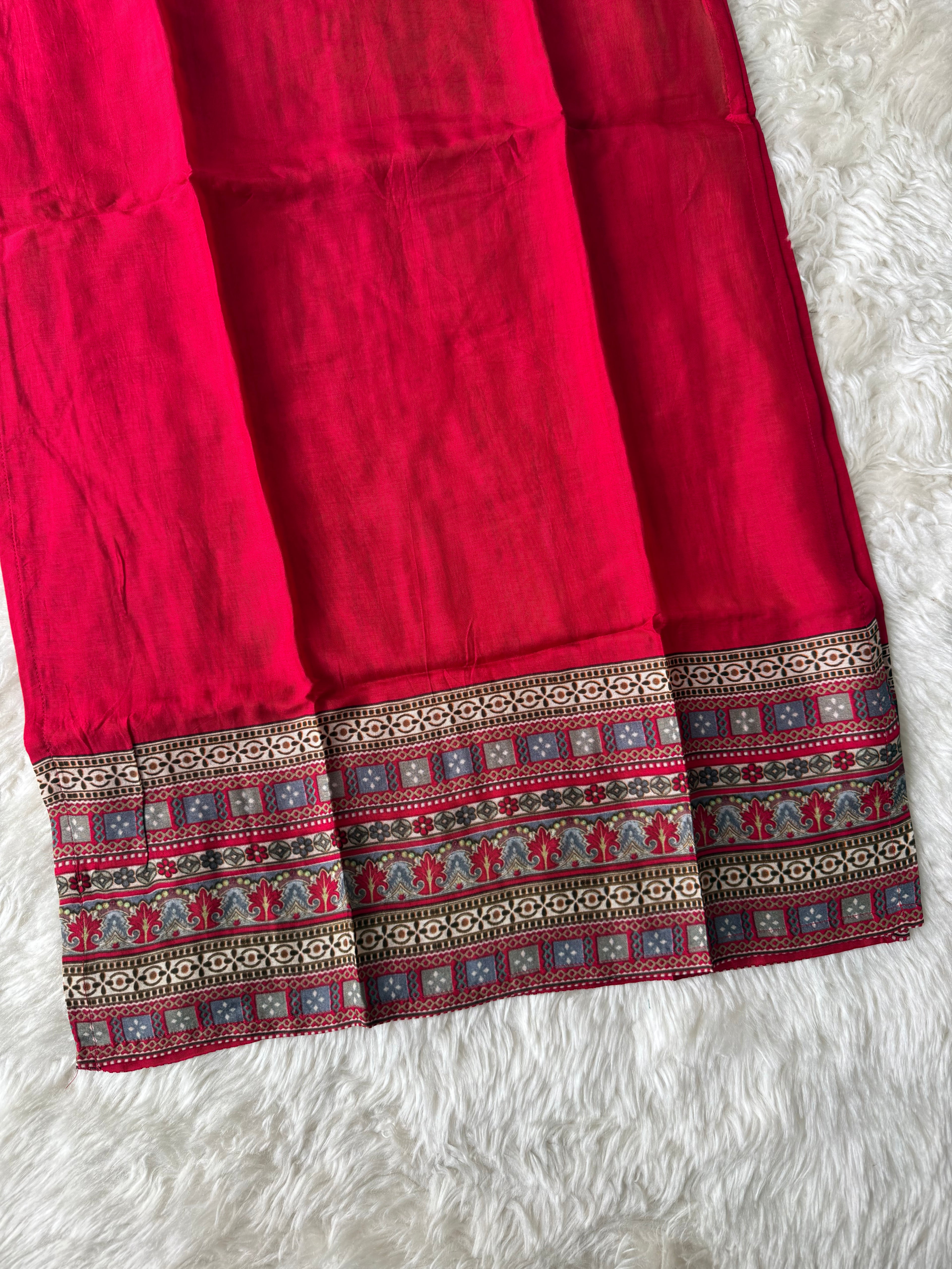 Russian Silk Kurti Pant Dupatta Set