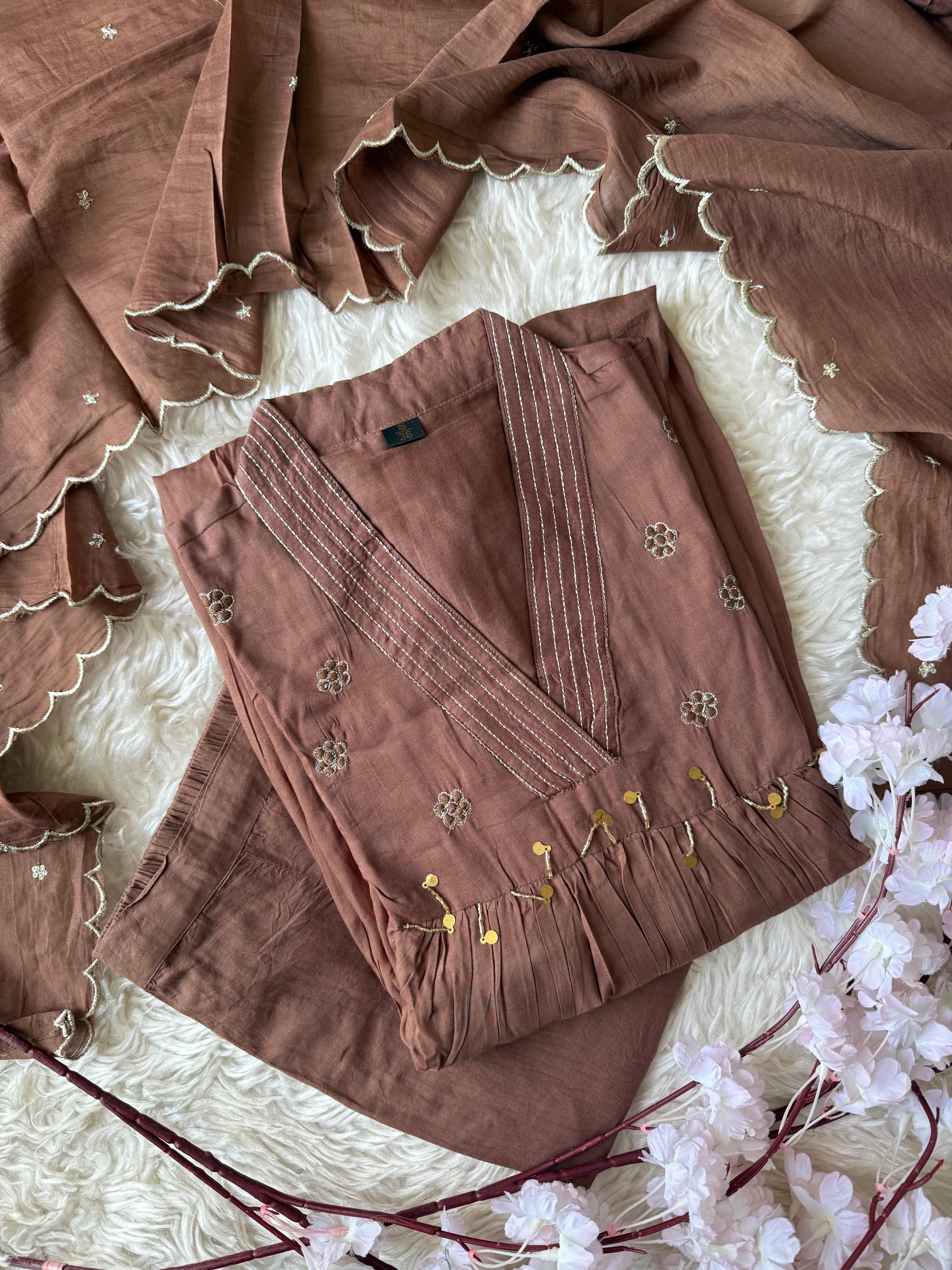Premium Mul Cotton Kurti Pant Dupatta Set