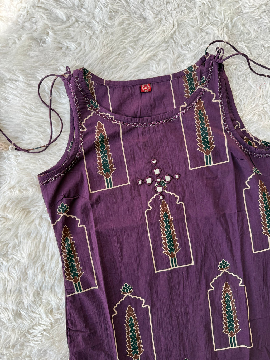 Pure Cotton Sleeveless Co-ord Set
