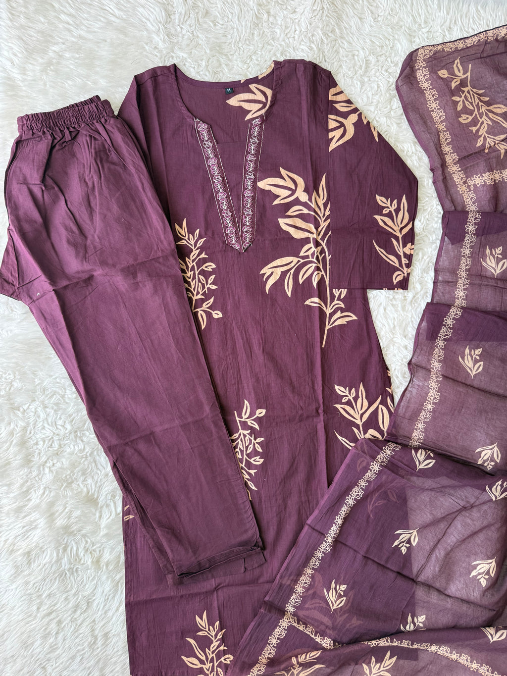 Budget Friendly Kurti Pant Dupatta Set