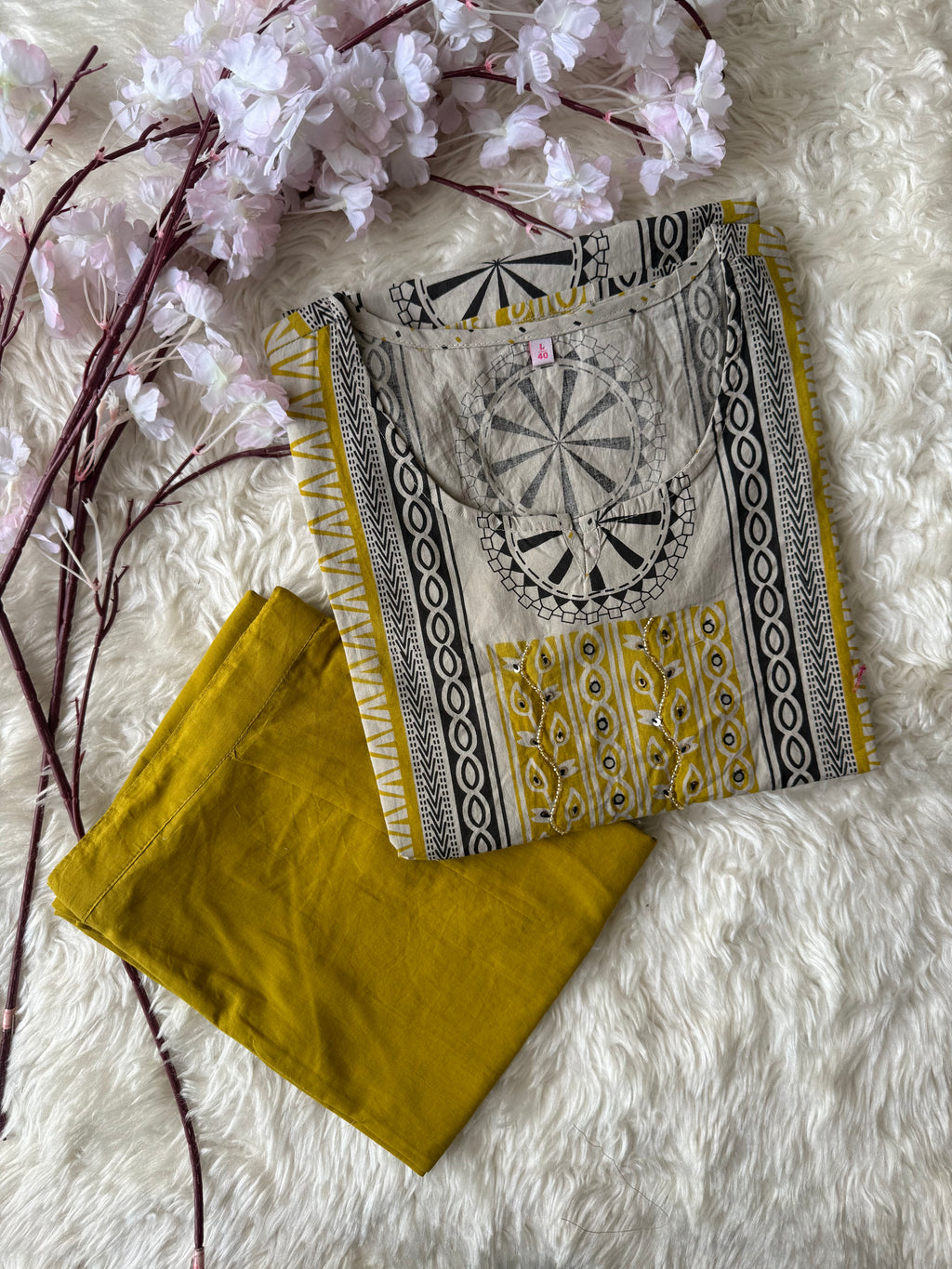 Pure Cotton Kurti Pant Set