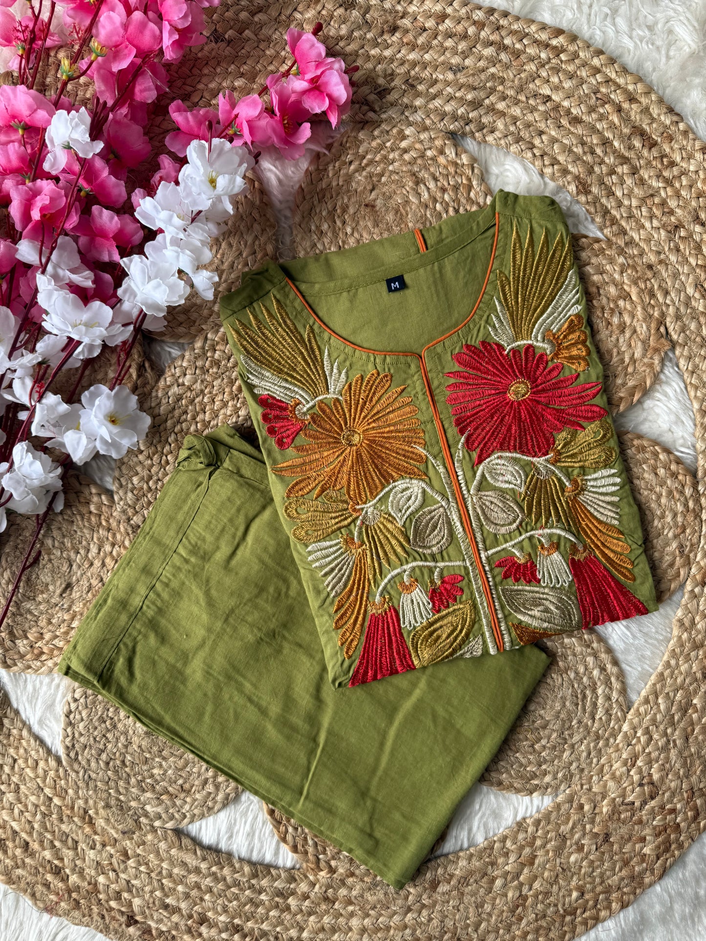 Cotton FLARE Kurti Pant Set