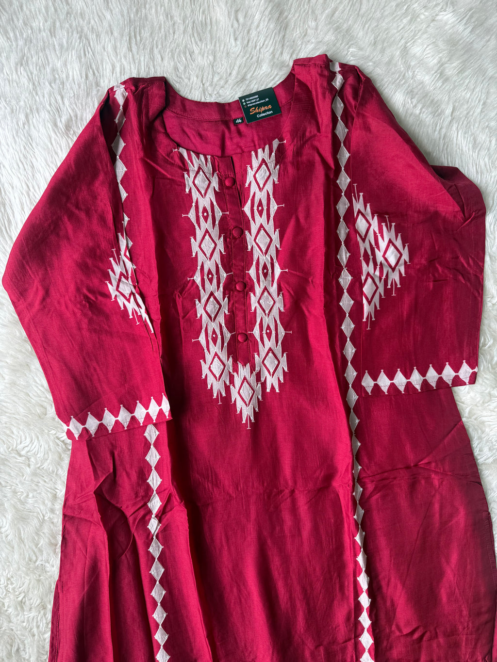 “ Plus Size” Butter Silk Kurti Pant Dupatta Set