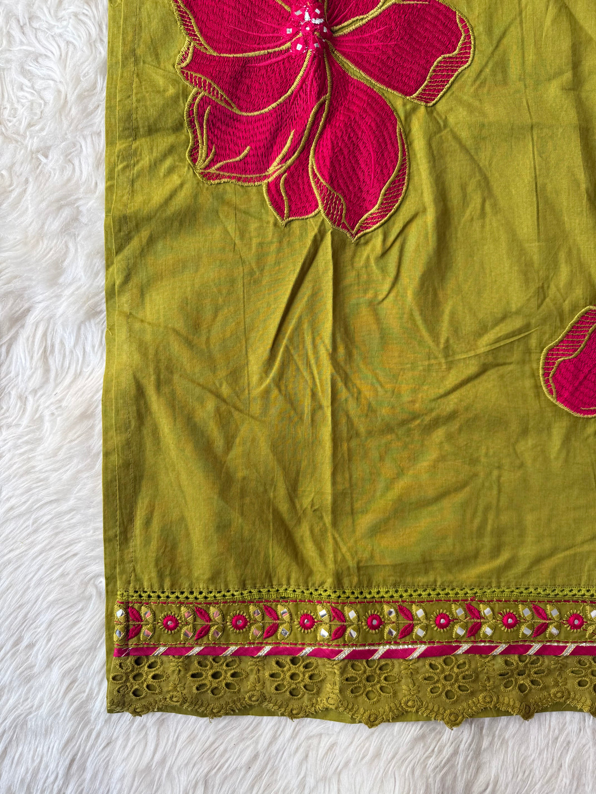 Pure Cotton Kurti Pant Dupatta Set