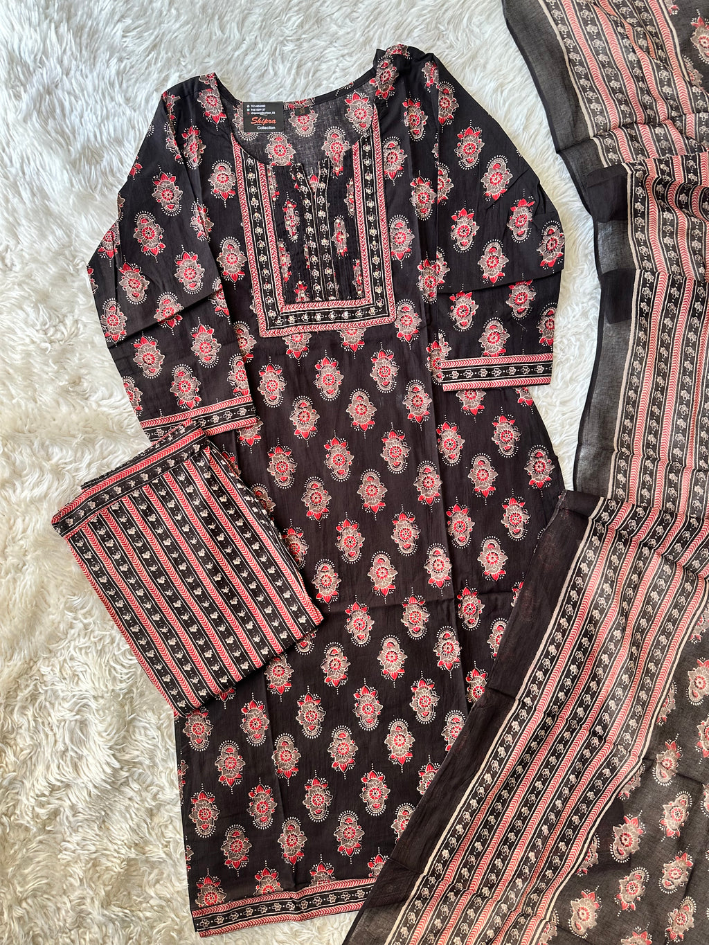 Premium Cotton Kurti Pant Dupatta Set