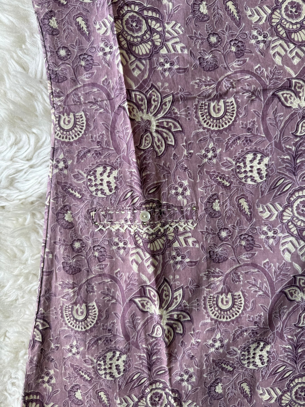Pure Cotton Sleeveless Kurti Pant Set