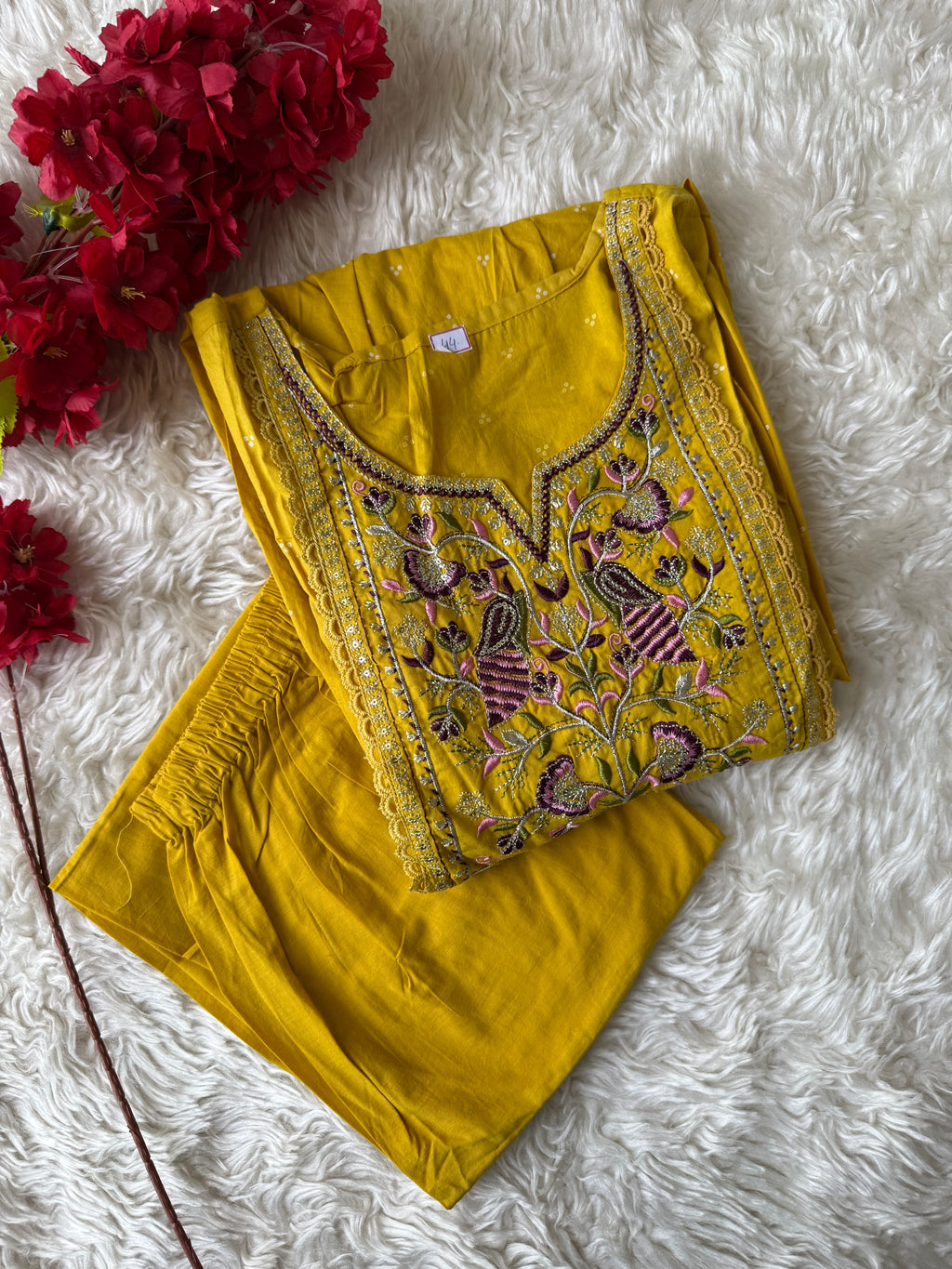 Cotton Kurti Pant Set
