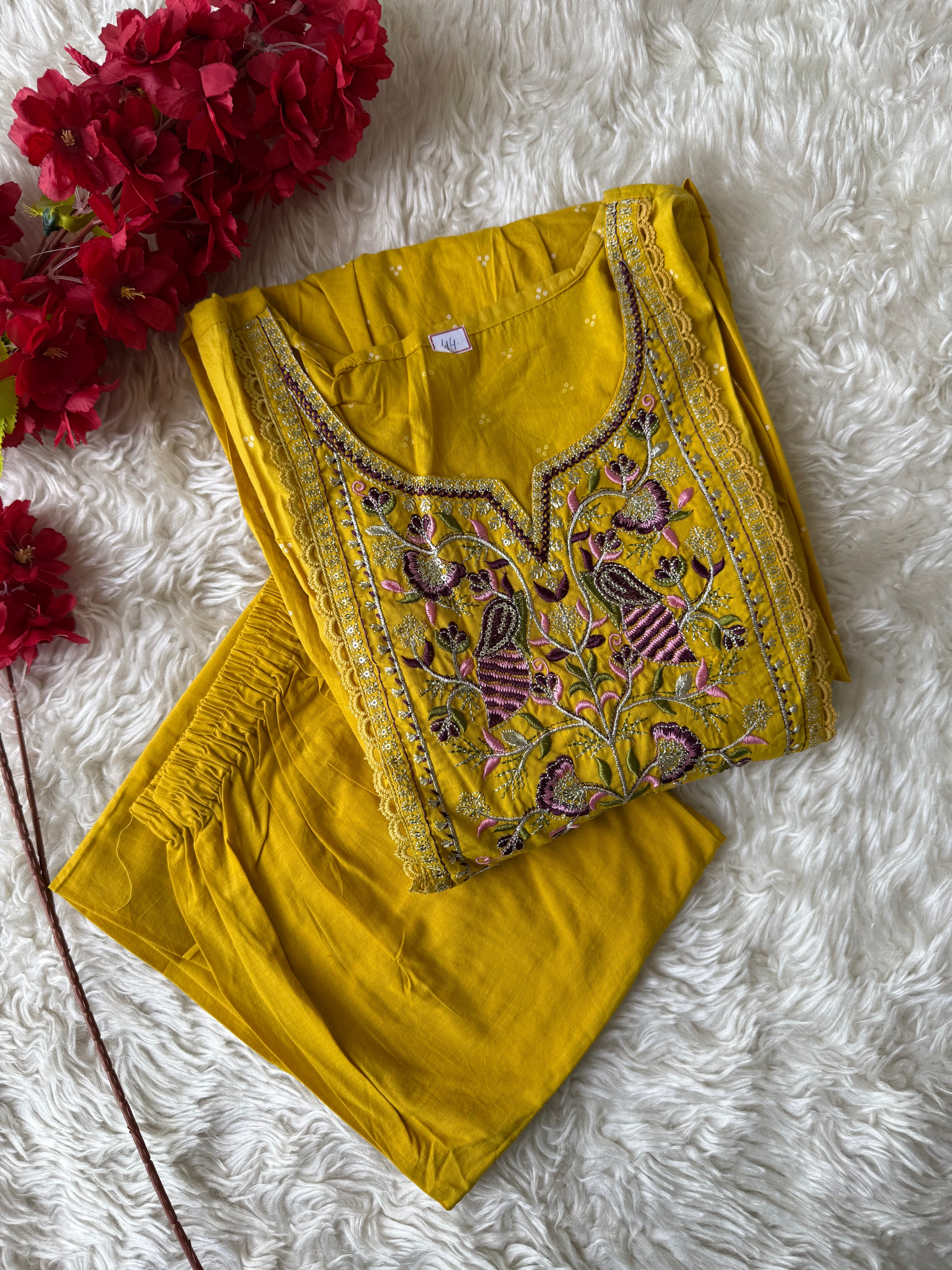 Cotton Kurti Pant Set