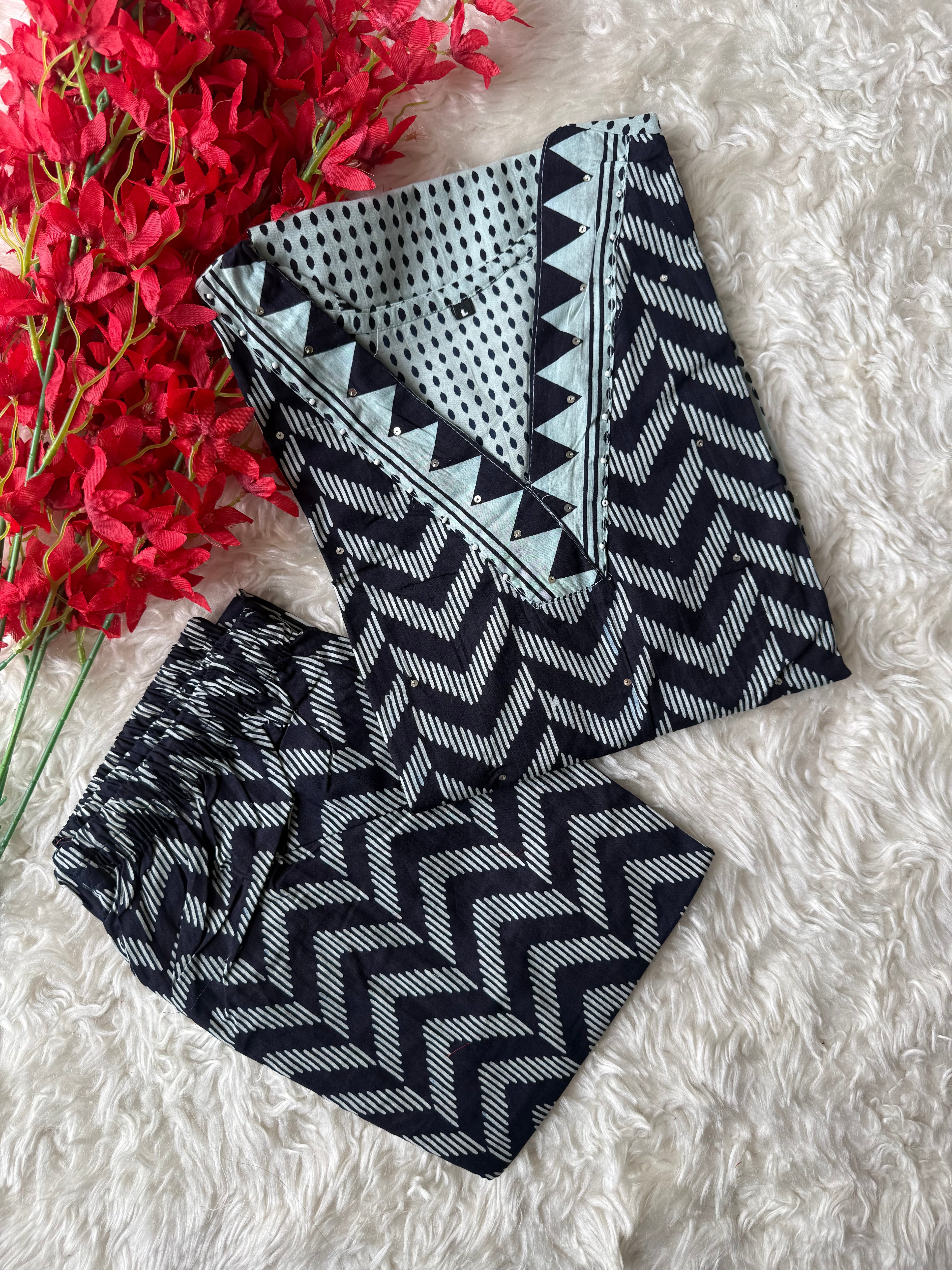 Cotton Kurti Pant Set