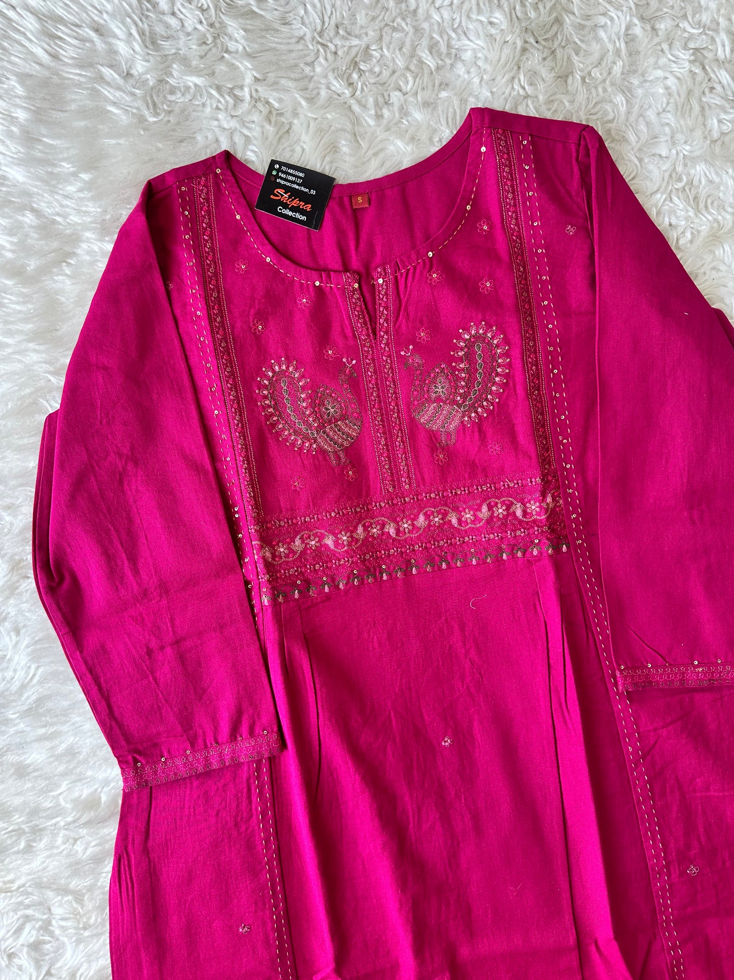 Heavy Quality Flex Cotton Kurti Pant Set