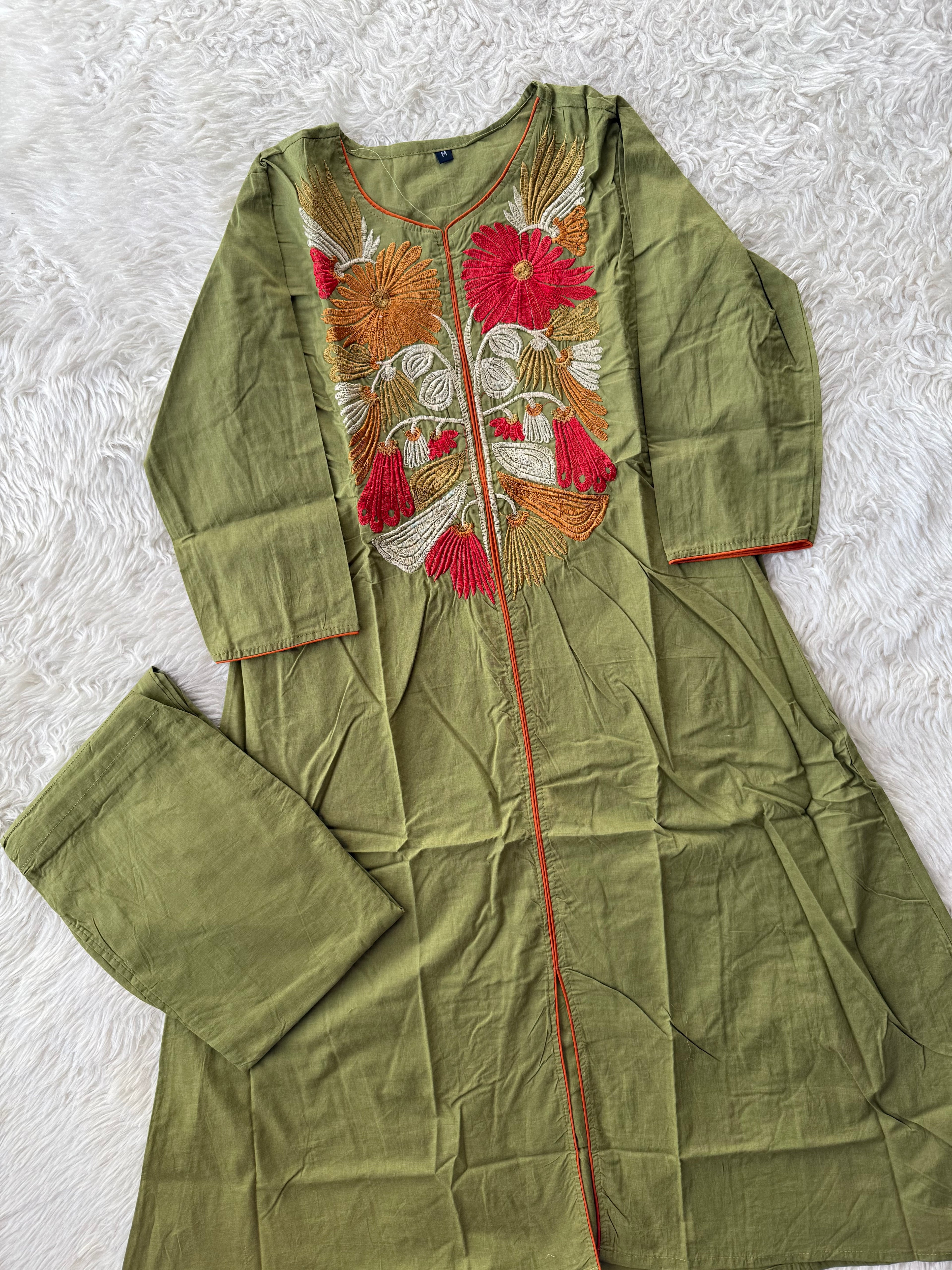 Cotton FLARE Kurti Pant Set