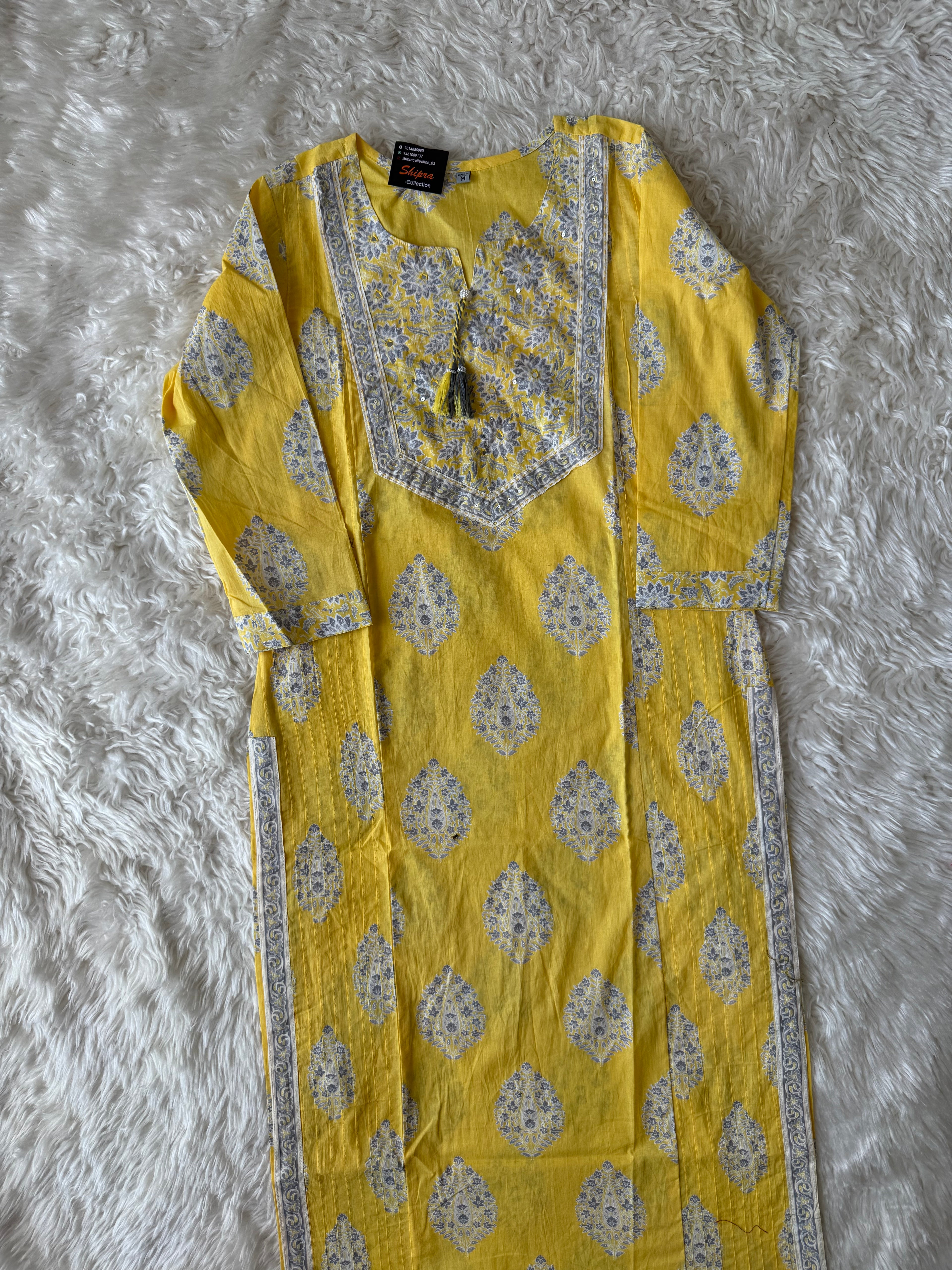 Premium Cotton Kurti Pant Dupatta Set