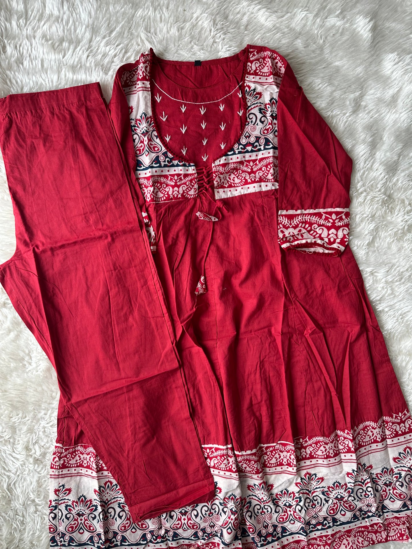 Cotton Kurti Pant Set