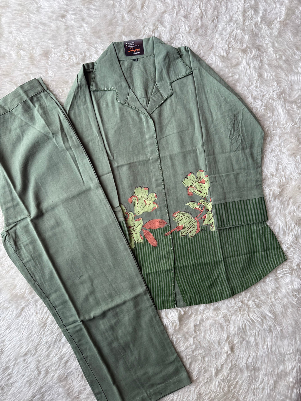 Soft Khadi Cotton Co-ord Set