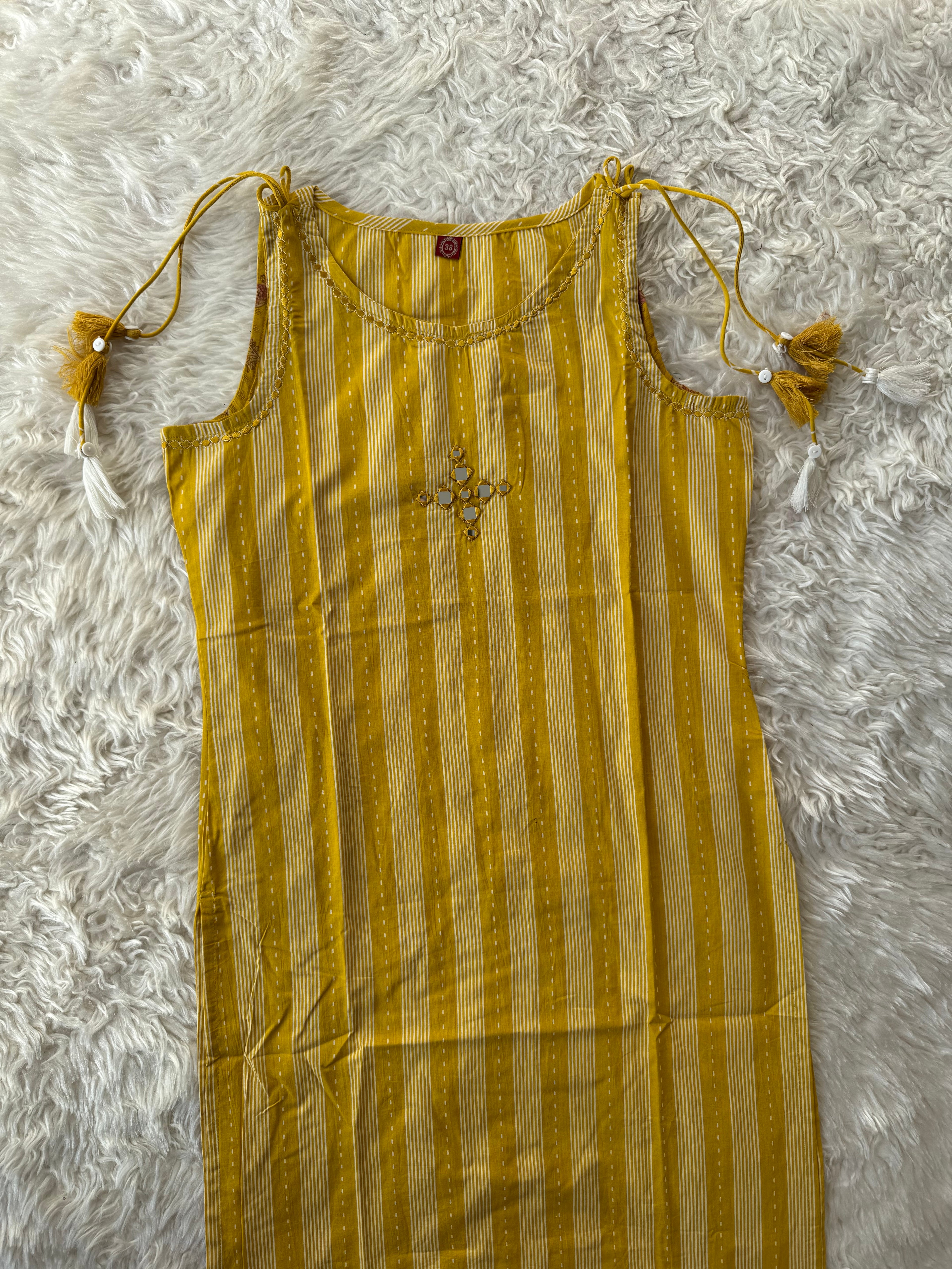 Pure Cotton Sleeveless Co-ord Set