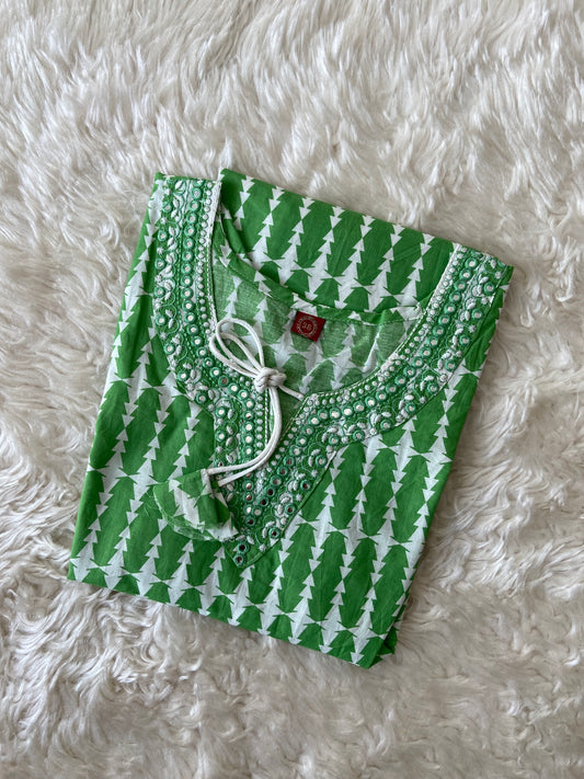 Pure Cotton Short Kurti