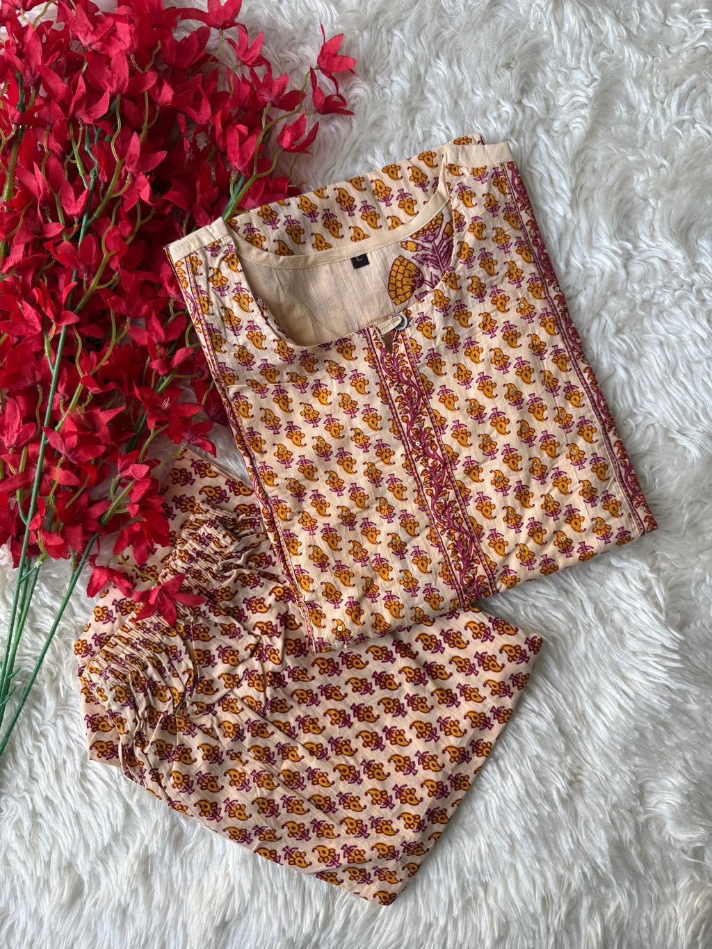 Cotton Kurti Pant Set