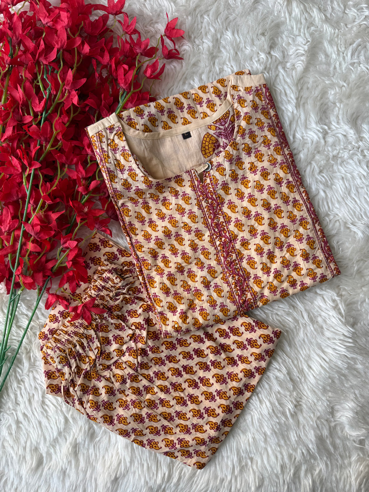 Cotton Kurti Pant Set