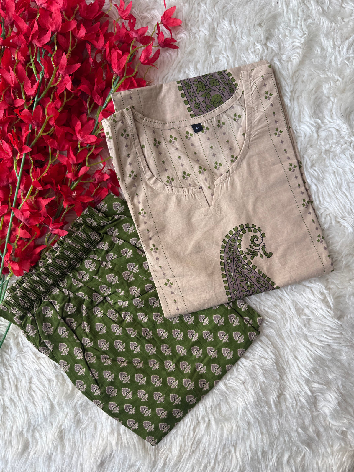 Cotton Kurti Pant Set