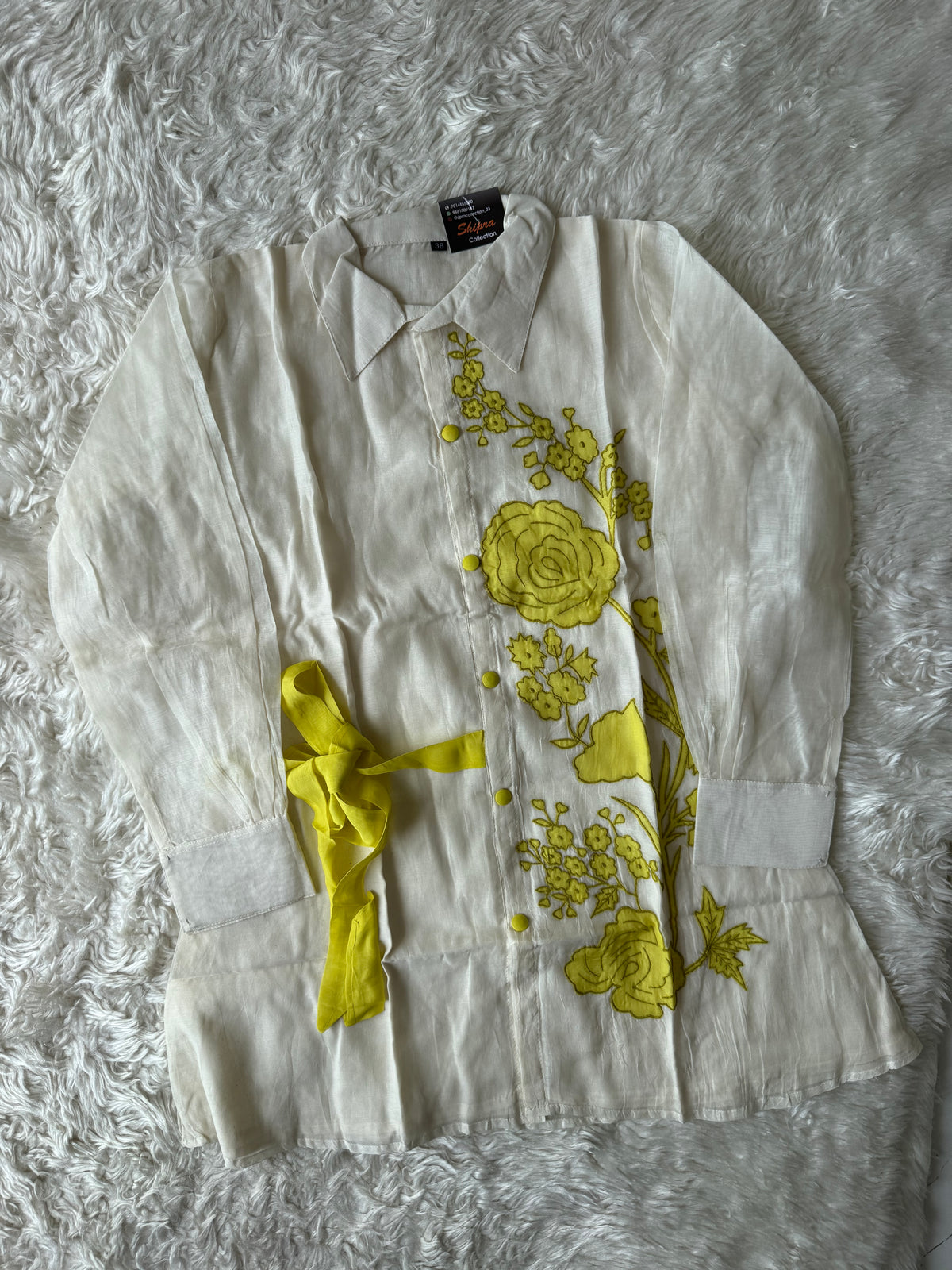 Mul Chanderi Thread work Co-ord Set
