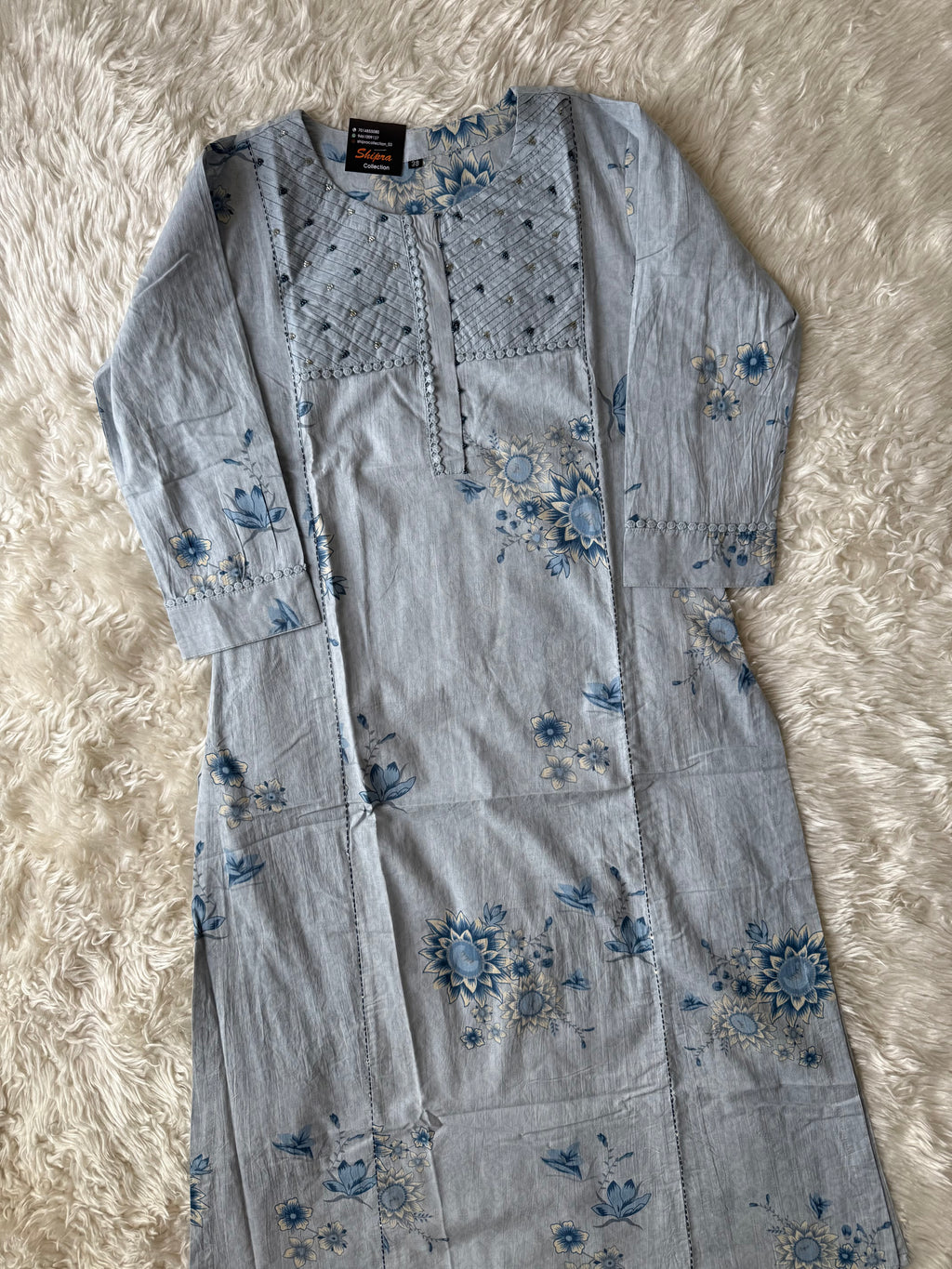 Premium Cotton Kurti Pant Dupatta Set