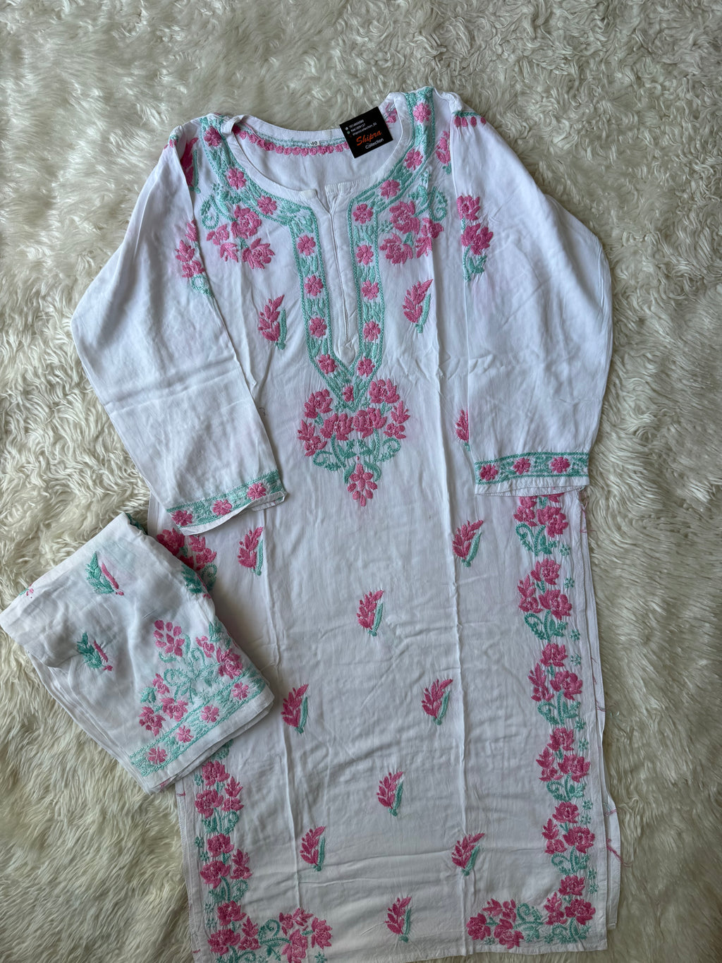 Heavy Rayon Chikankari Kurti Plazo Set
