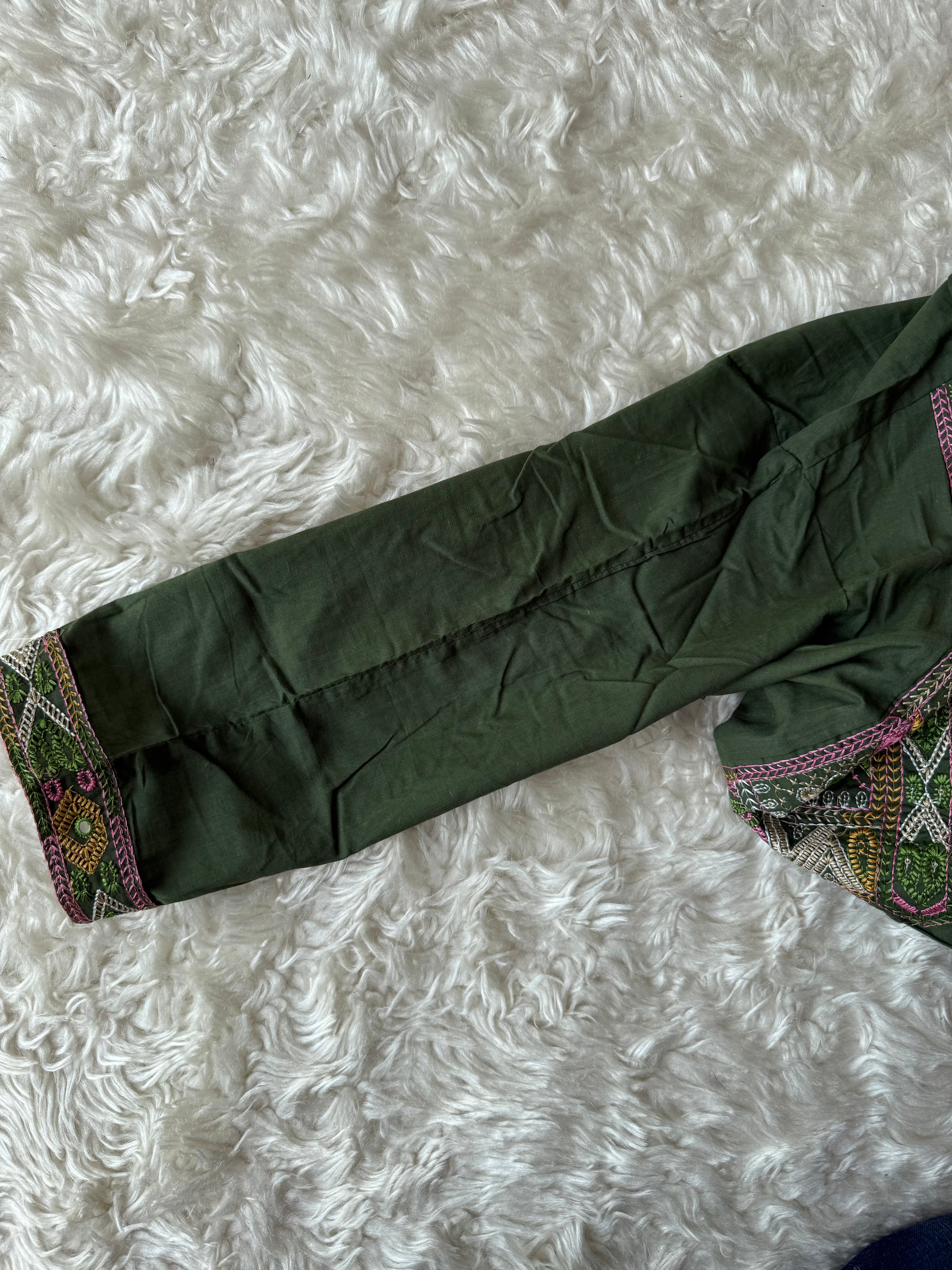 Cotton Flare Kurti Pant Set