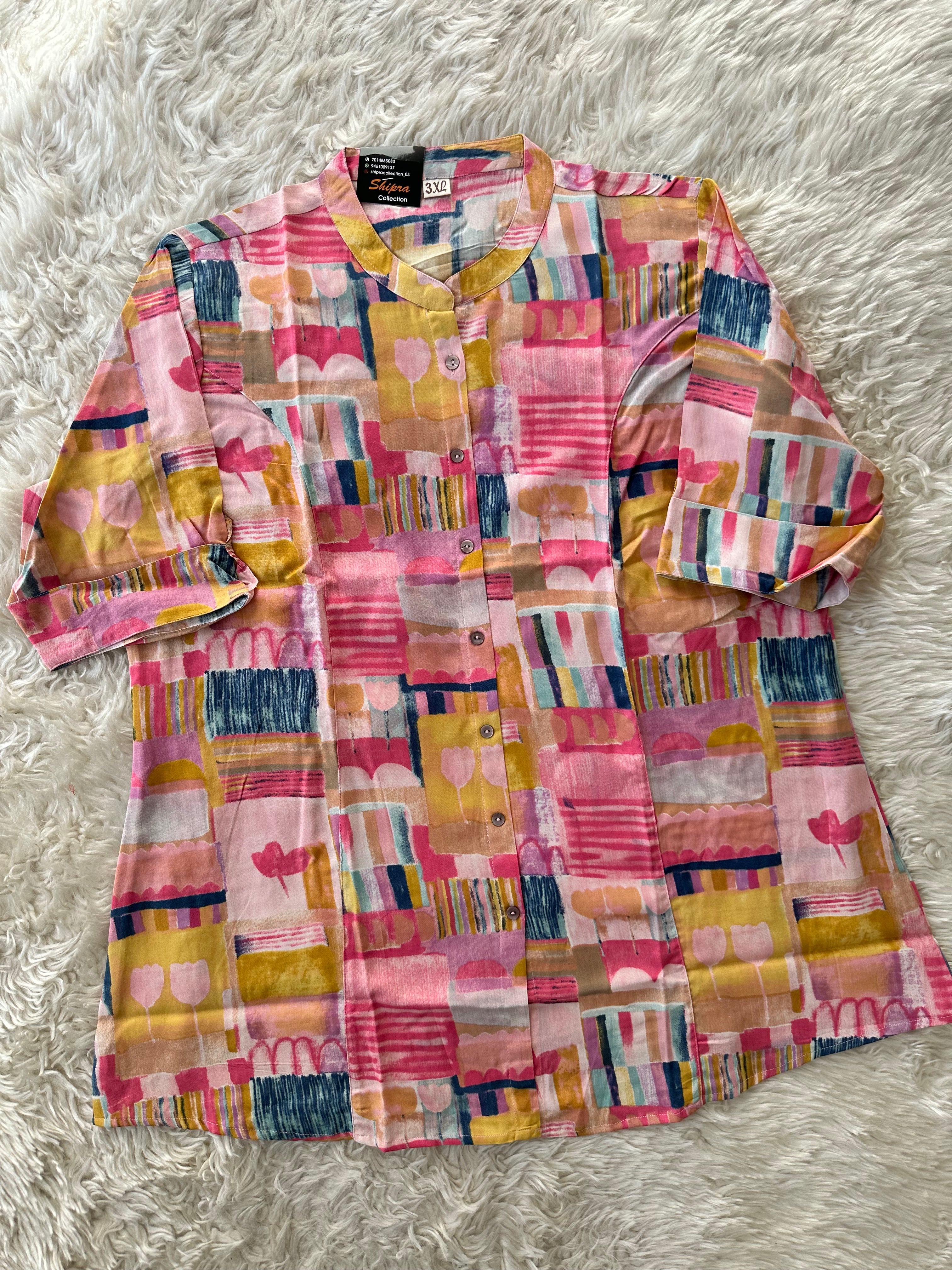 “Plus Size” Heavy Rayon Short Kurti
