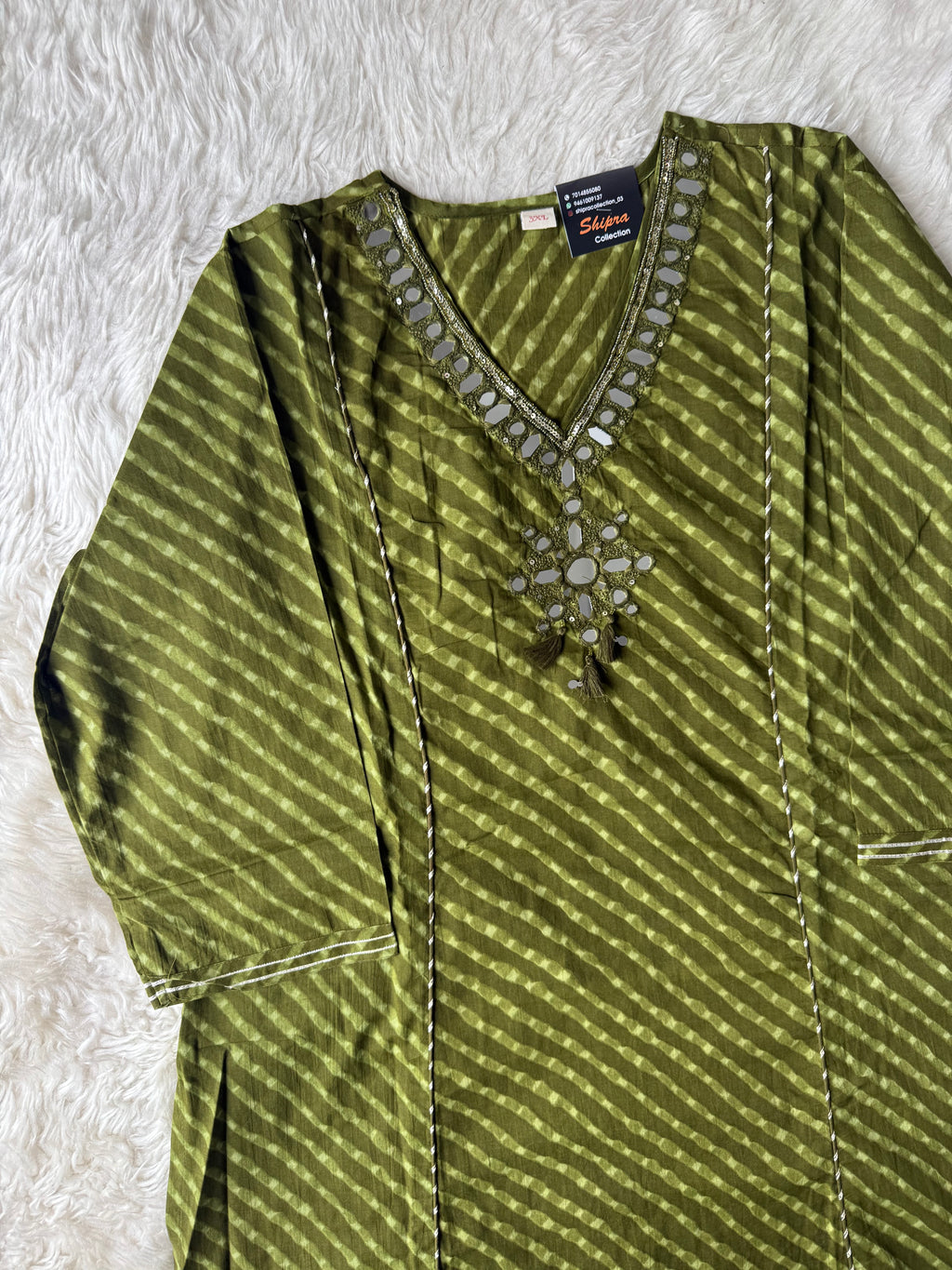 Premium Cotton Lehariya Set