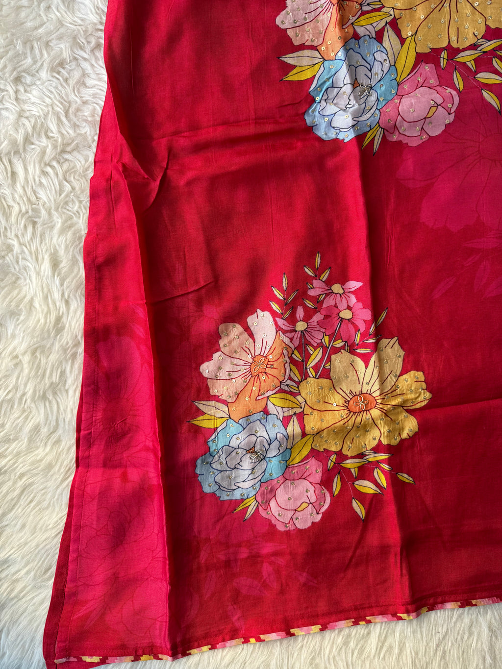 “Plus Size” Russian Silk Kurti Pant Dupatta Set