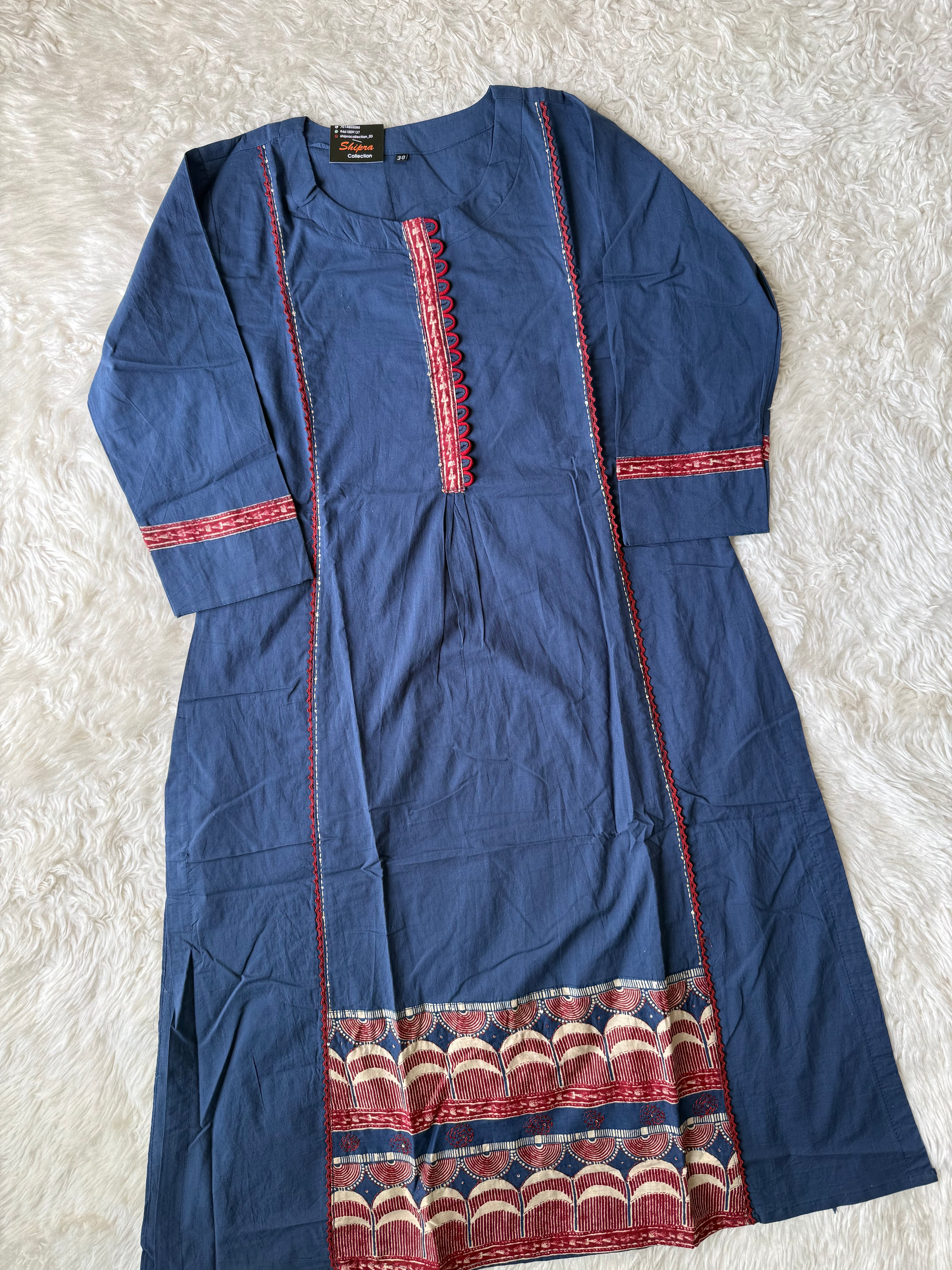 Premium Cotton Kurti Pant Dupatta Set