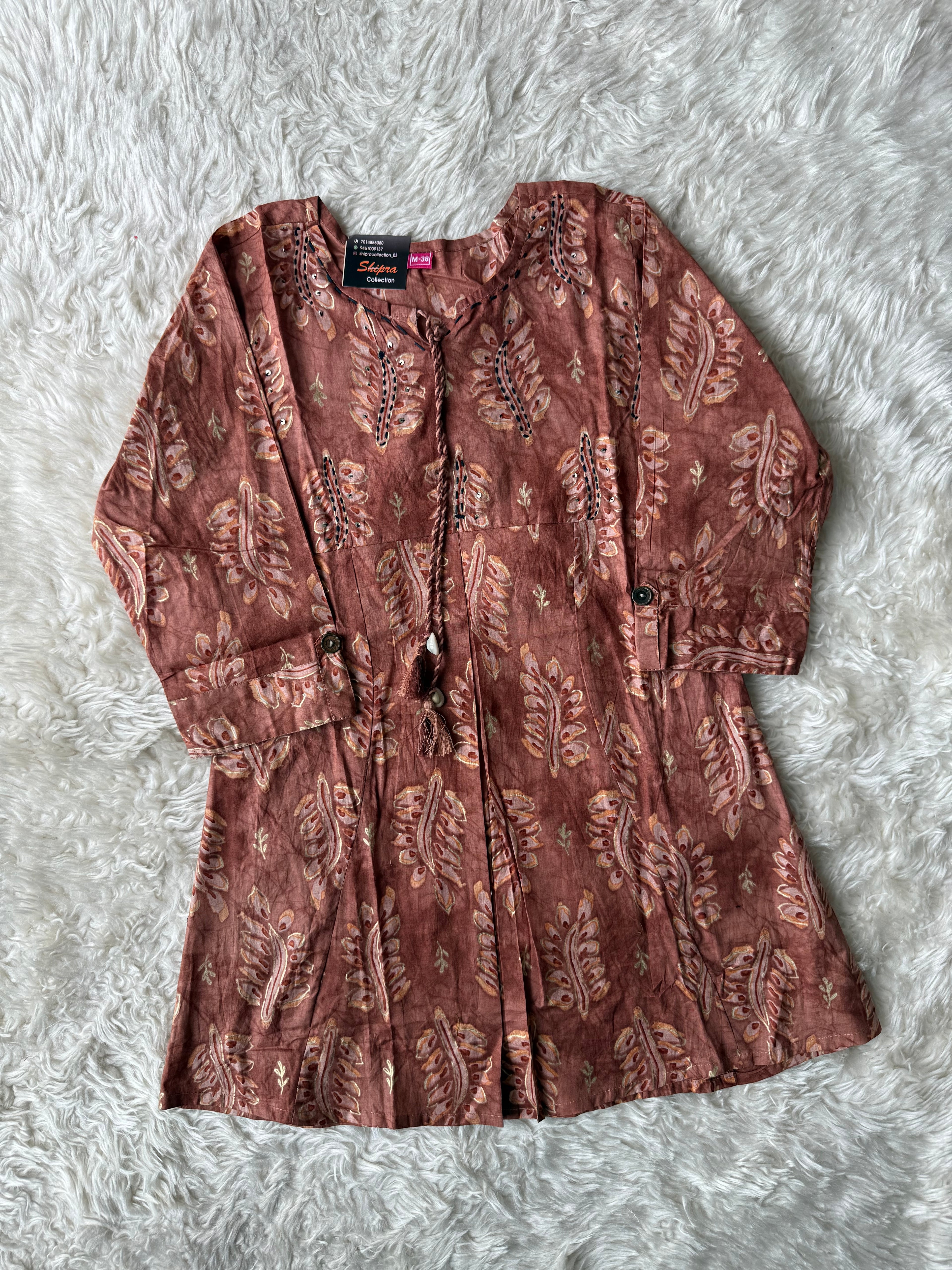 Breathable Cotton Patch Work Co-ord Set