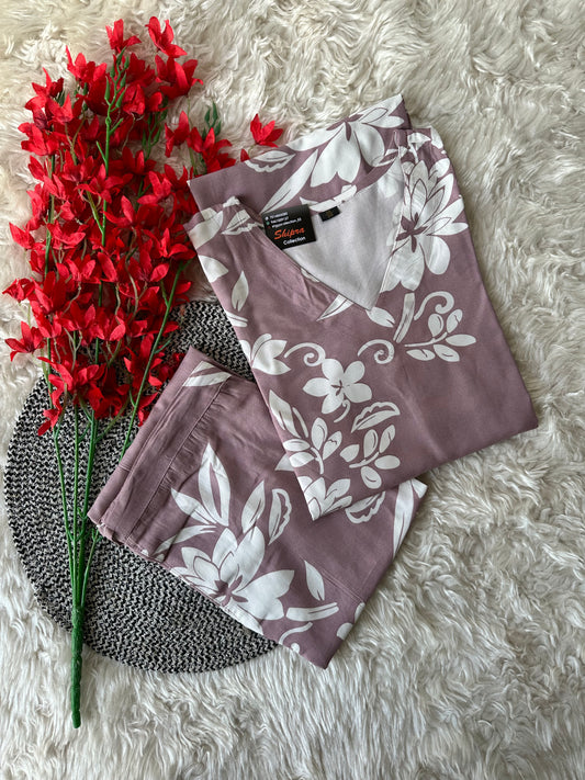 Makhan Fabric feel💕 Kurti Plazo Set